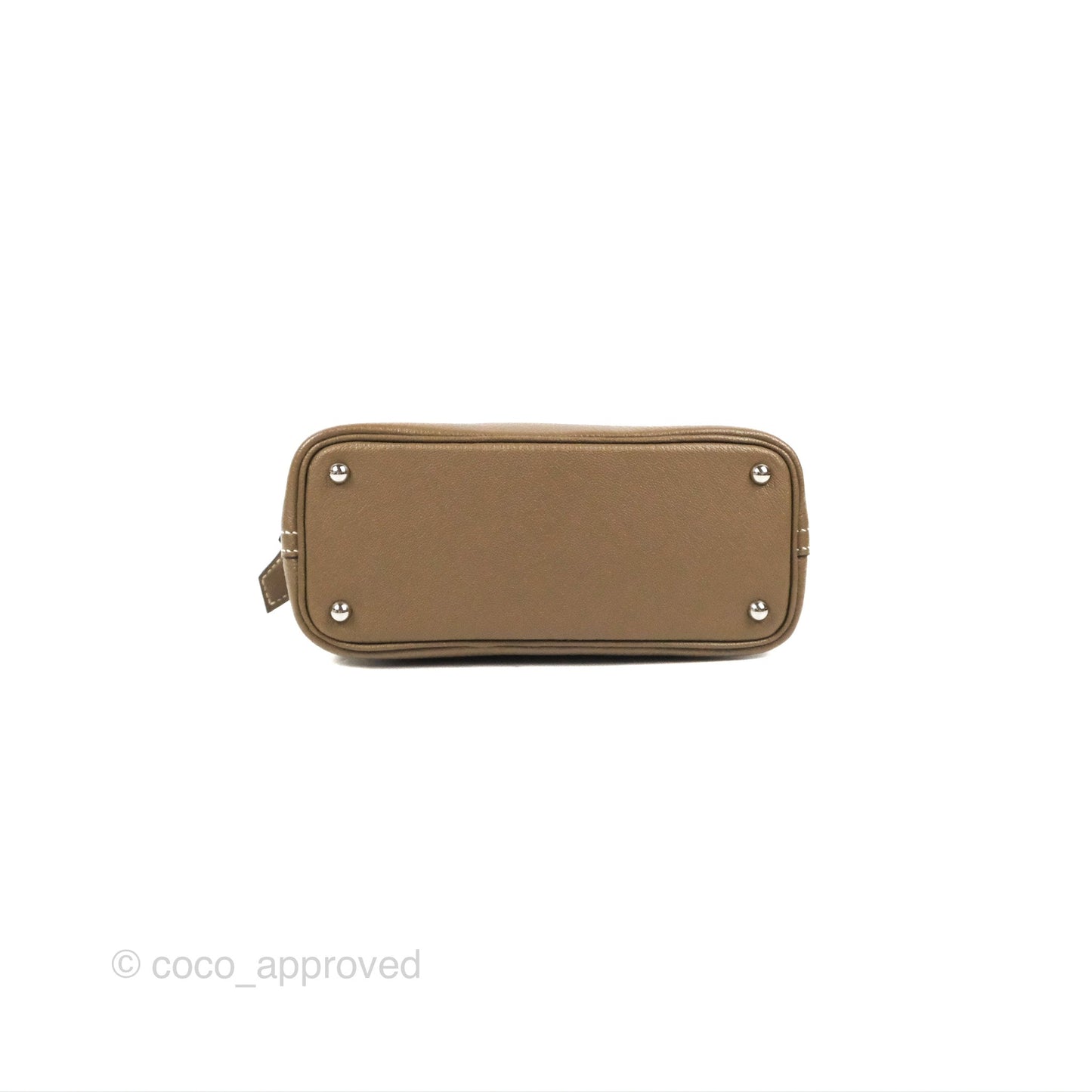 Hermès Bolide Mini 1923 Etoupe Chevre Mysore Palladium Hardware