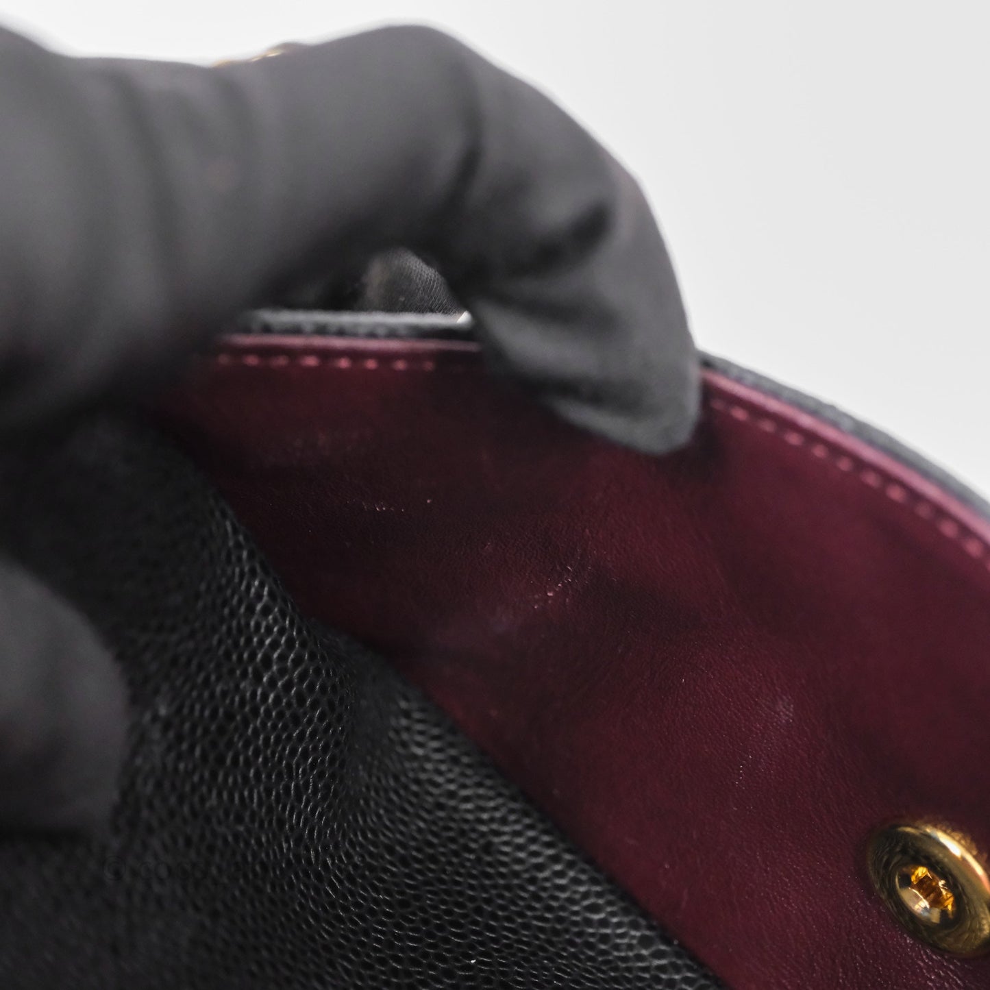 Chanel Small S/M Classic Flap Quilted Black Caviar Gold Hardware