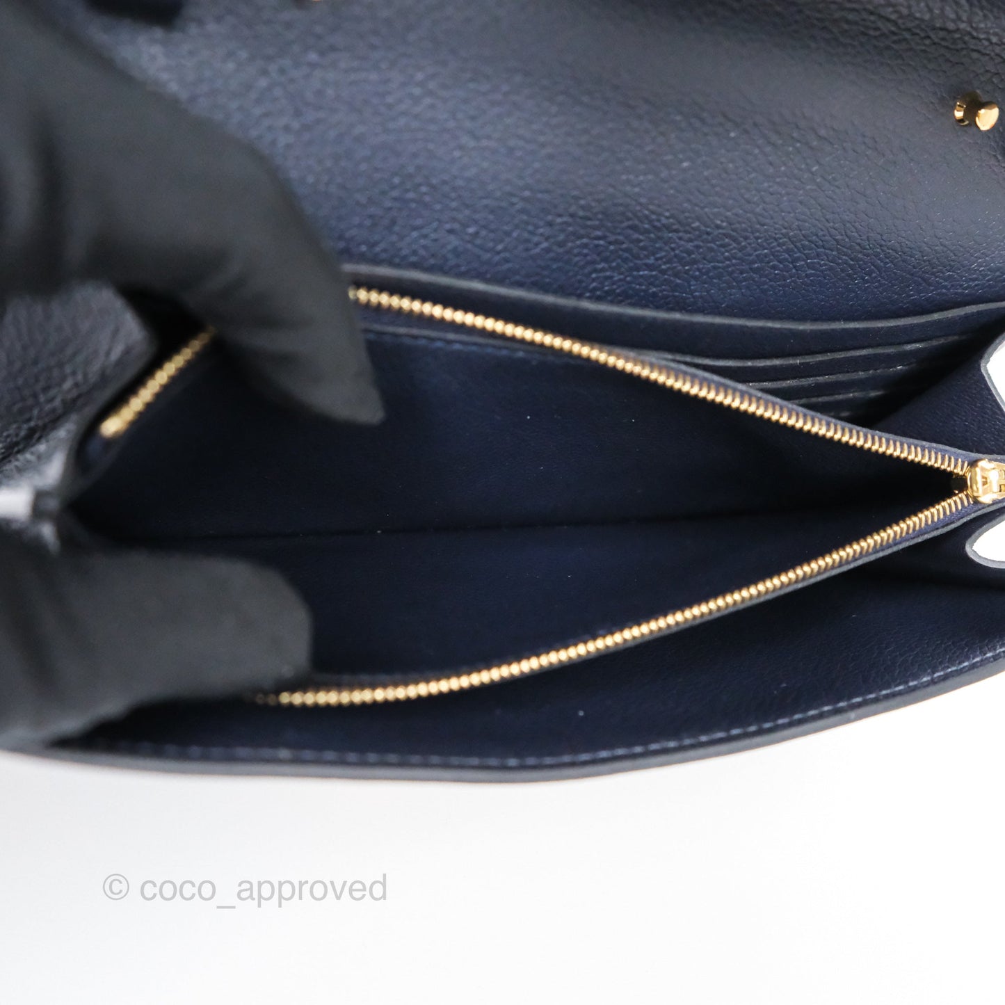 Hermès Constance Long To Go Wallet Blue Nuit 2Z Evercolor Gold Hardware