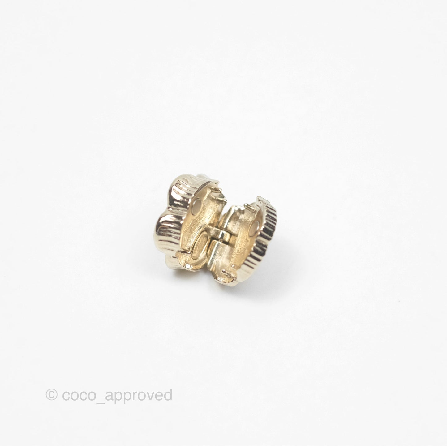 Chanel Magnetic Hair Accessory Hair Clip Set Gold Tone 22P
