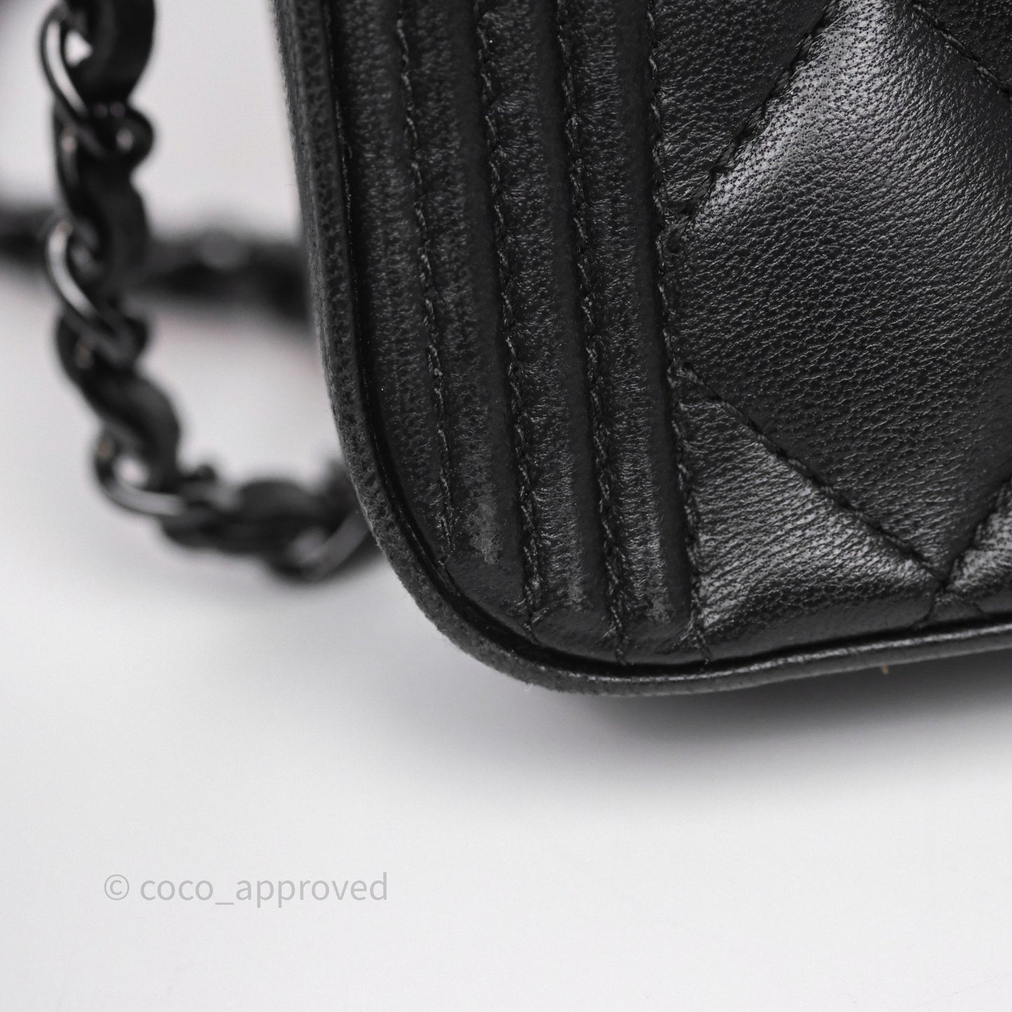 Chanel Boy Double Zip Clutch On Chain So Black Lambskin