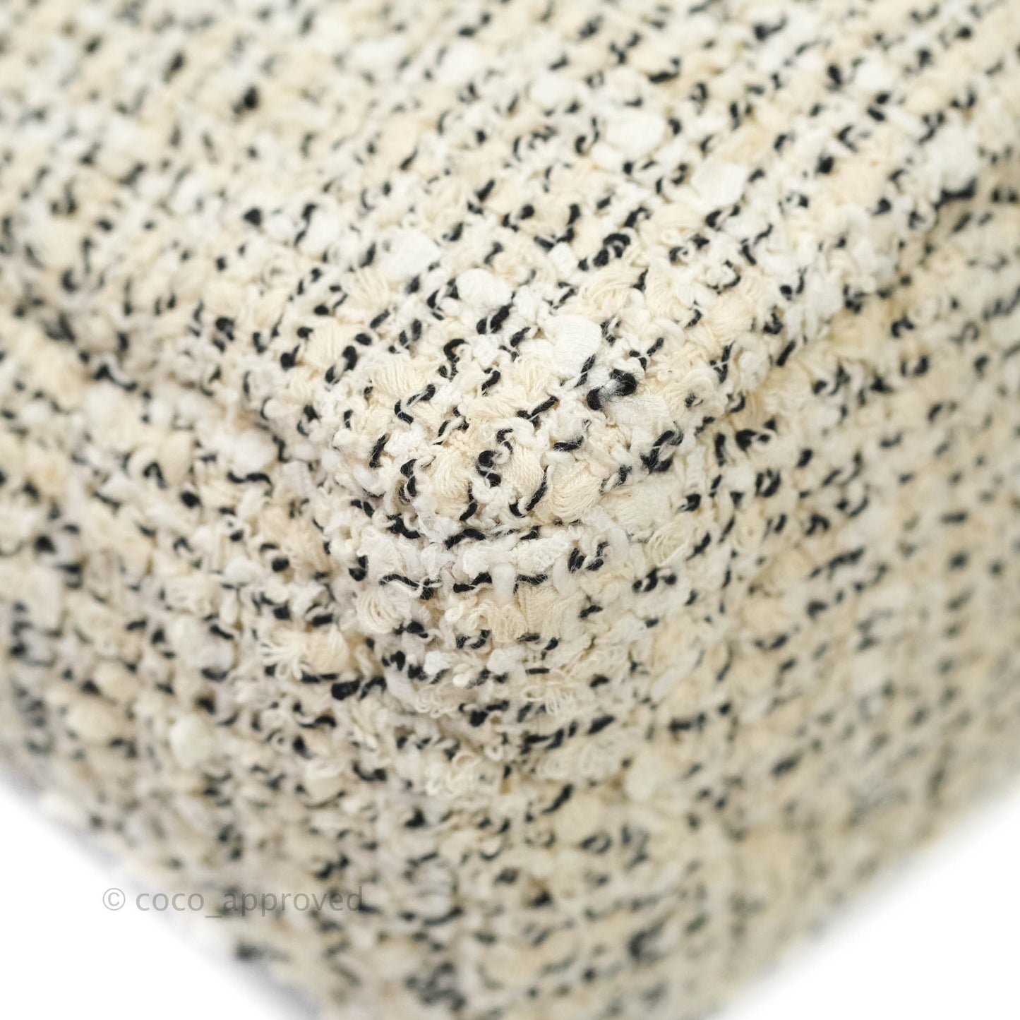 Chanel 19 Small Tweed Cream Mixed Hardware