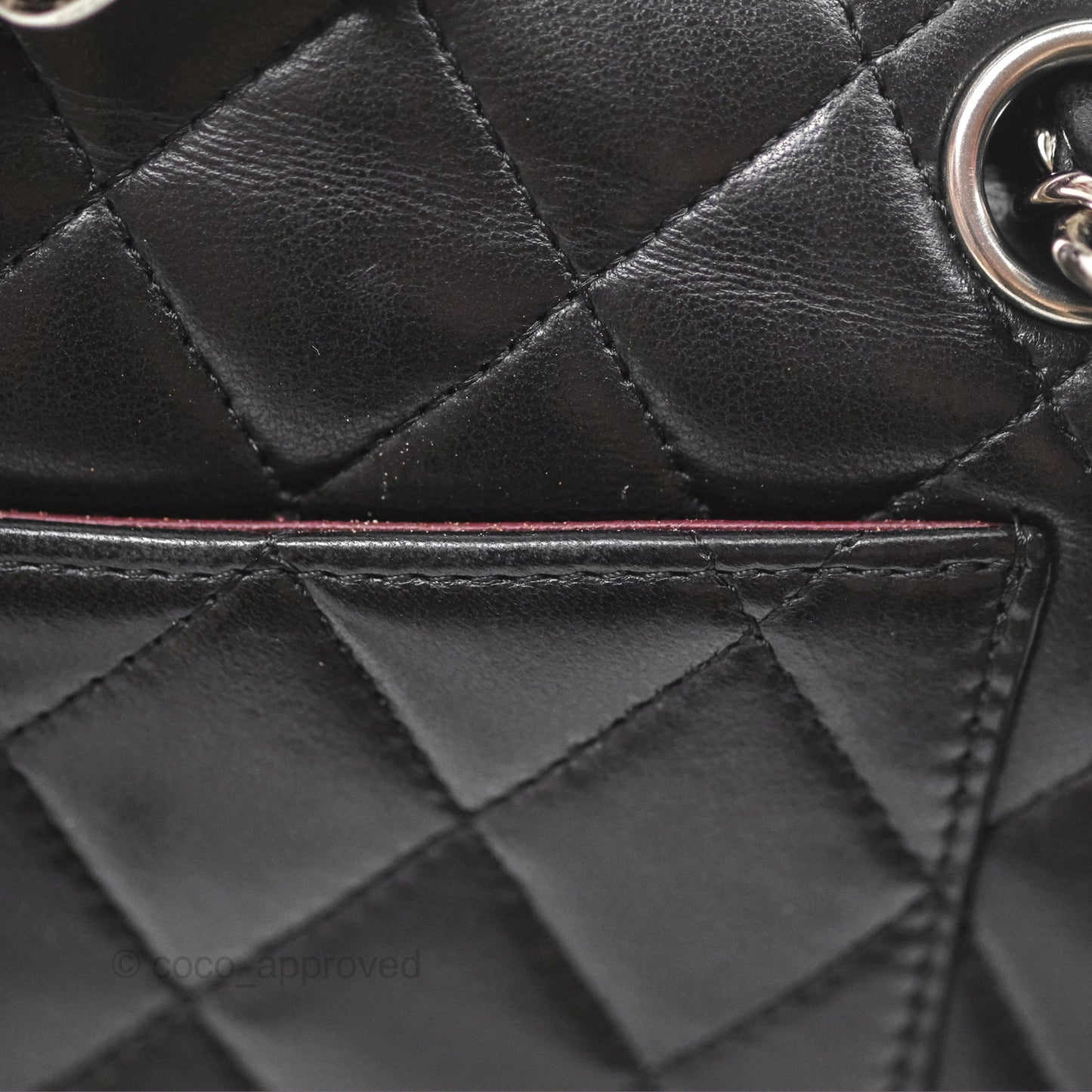 Chanel Small S/M Classic Flap Black Lambskin Silver Hardware