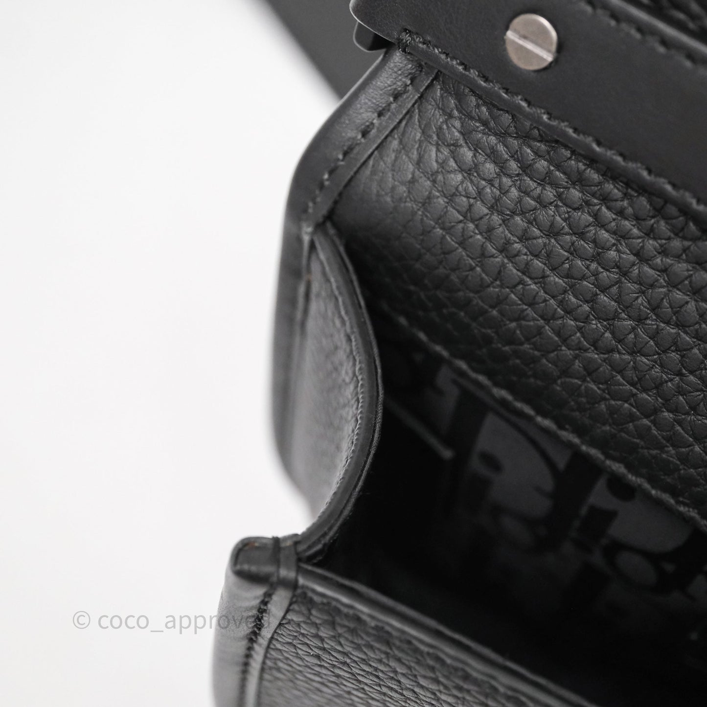 Dior Men's Mini Gallop Bag Black Grained Calfskin