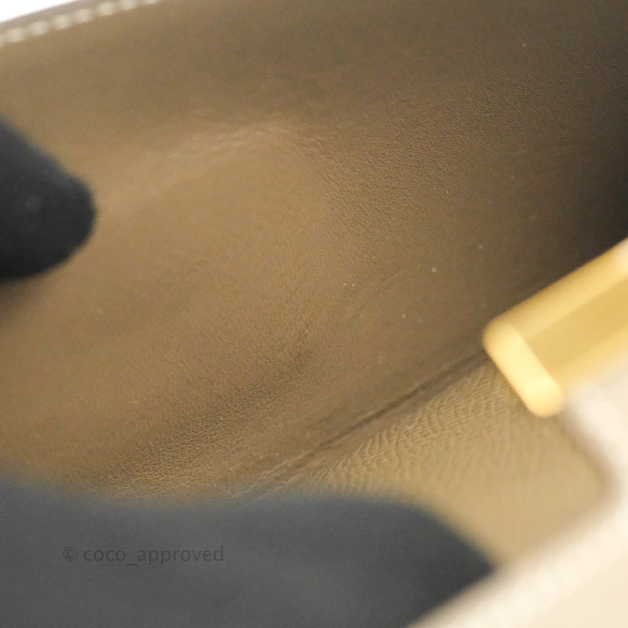 Hermès Constance Long To Go Wallet Etoupe Epsom Gold Hardware