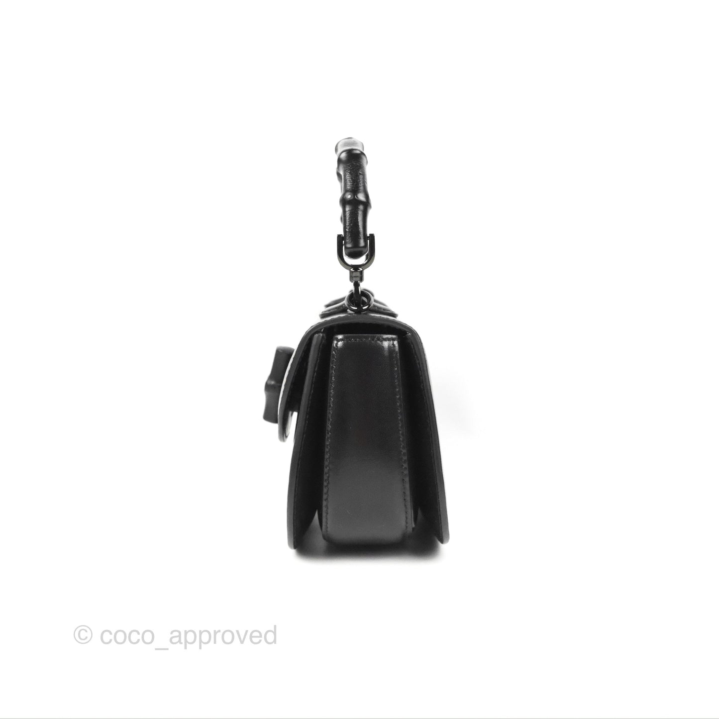 Gucci Bamboo 1947 Mini Top Handle Bag Black