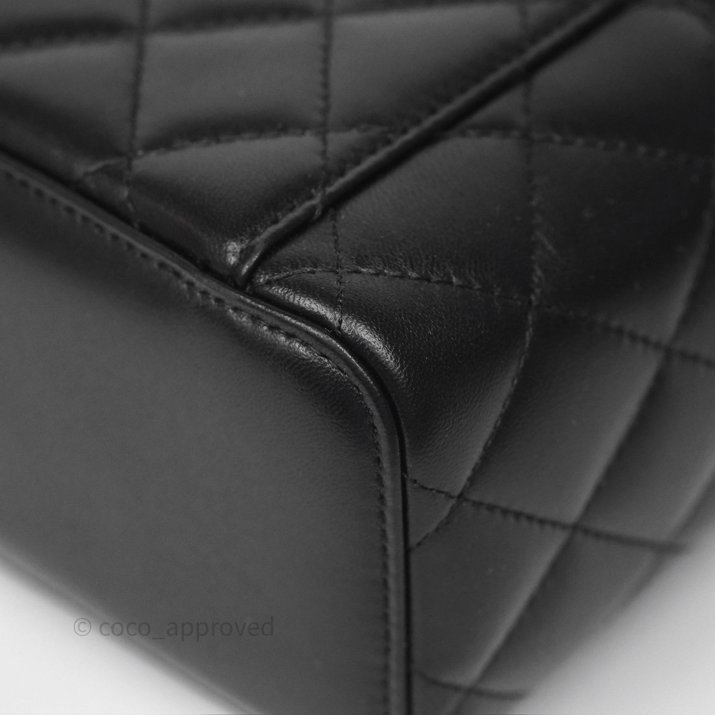 Chanel Classic Vanity with Chain Black Lambskin Gold Hardware