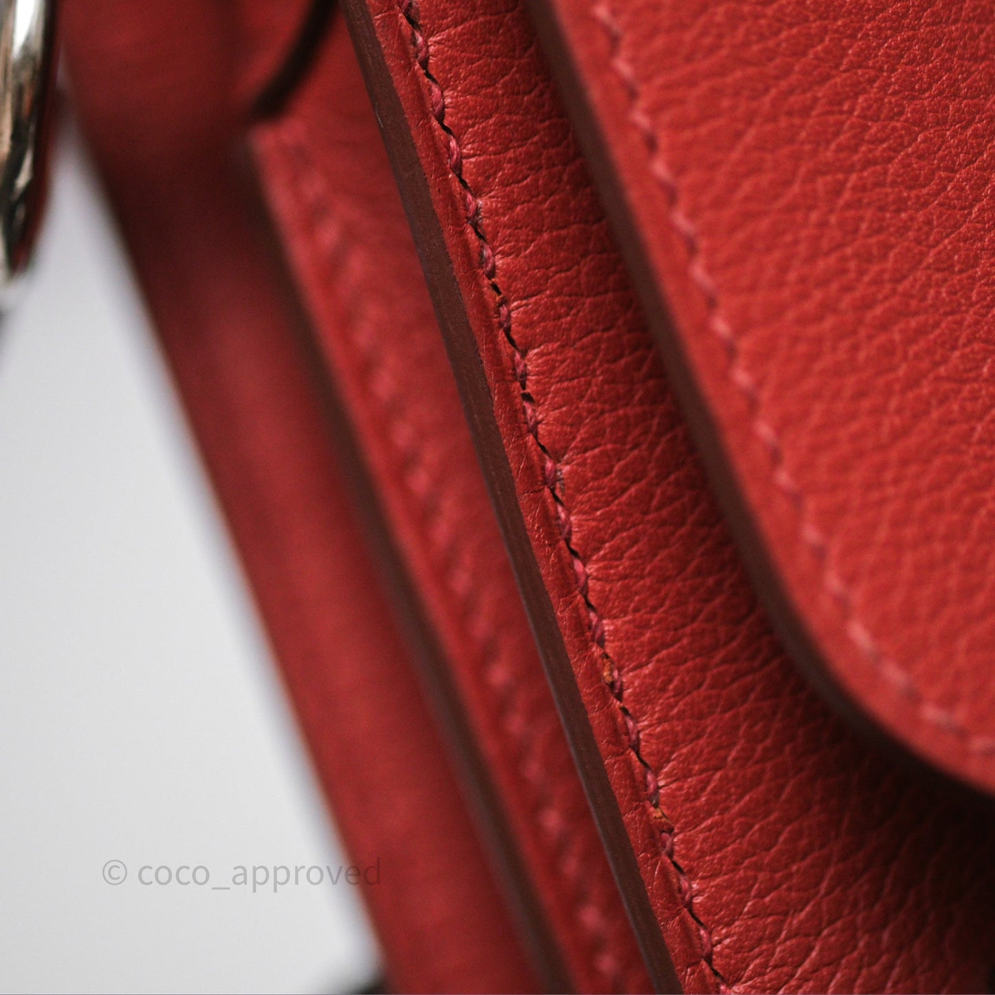 Hermès Roulis Mini Brique 36 / Caramel 28 Evercolor Palladium Hardware