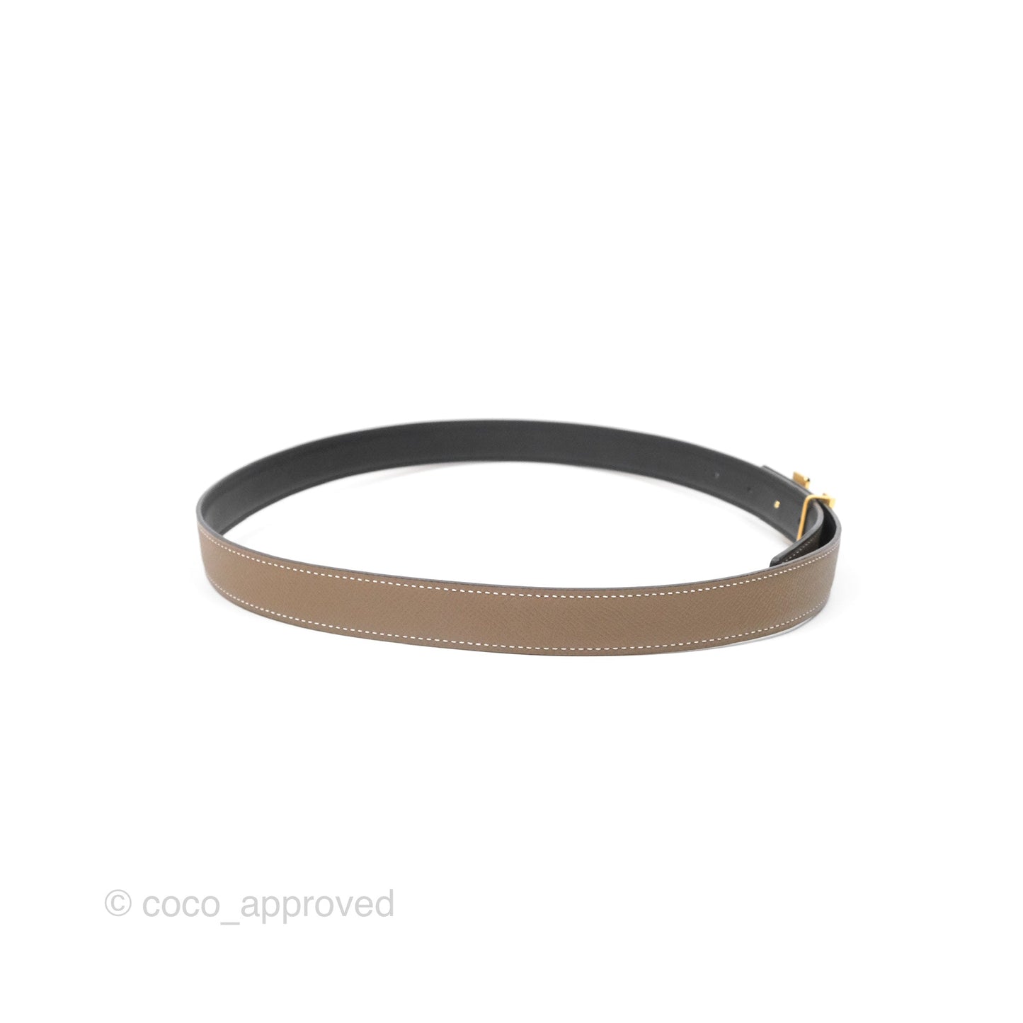 Hermès Constance Belt Buckle & Reversible Leather Strap Size 80