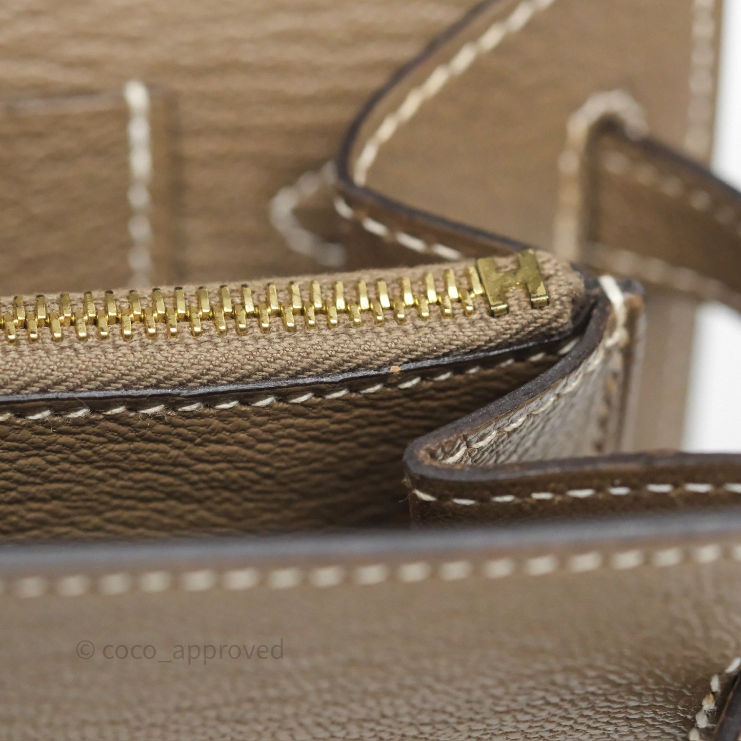Hermès Kelly To Go Wallet Etoupe 18 Chevre Mysore Gold Hardware