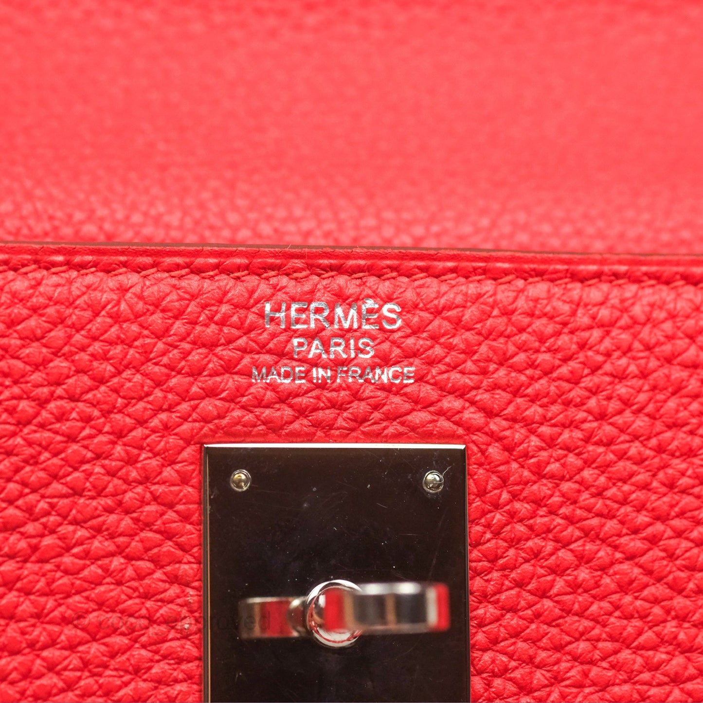 Hermès Kelly 32 Retourne Rose Jaipur Clemence Palladium Hardware