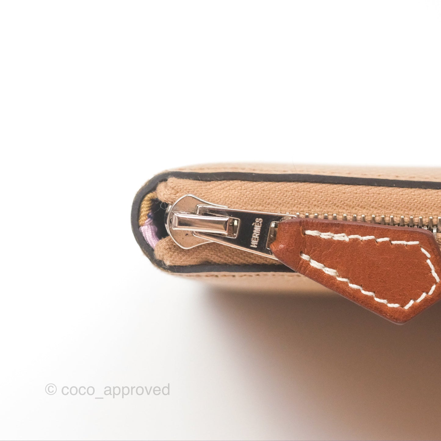 Hermès Silk In Compact Wallet Chai Epsom