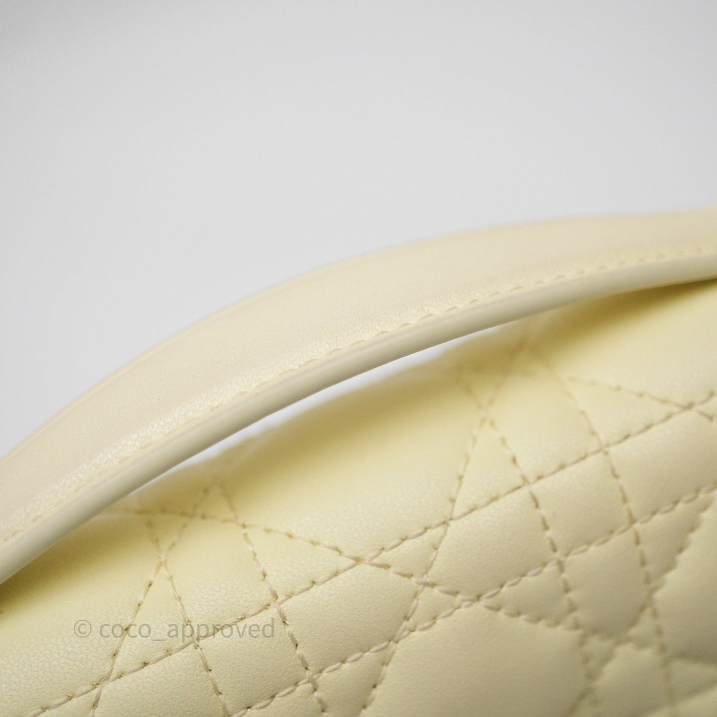 Christian Dior My Dior Mini Bag Yellow Cannage Lambskin Gold Hardware