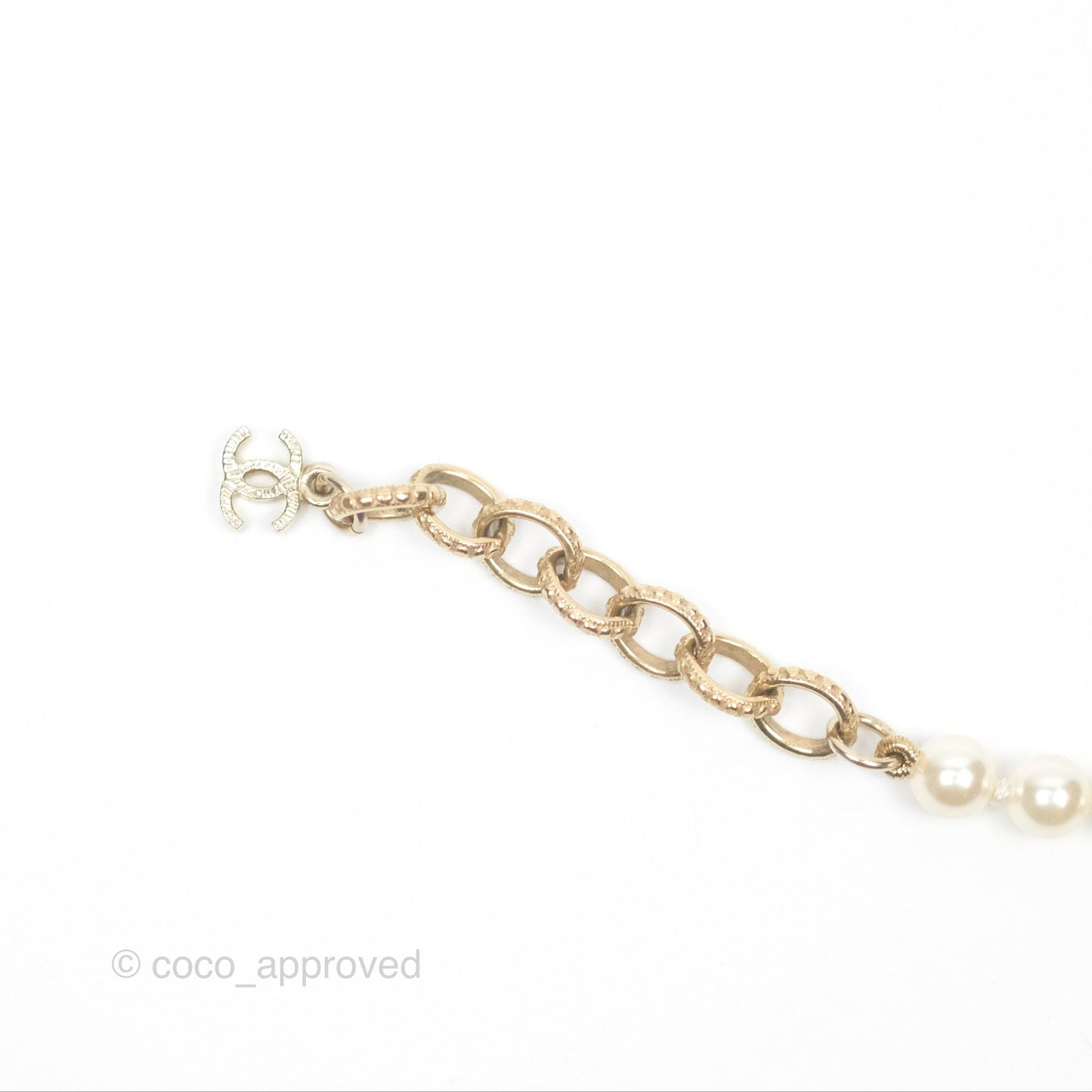 Chanel Pearl CC Bracelet Gold 17A