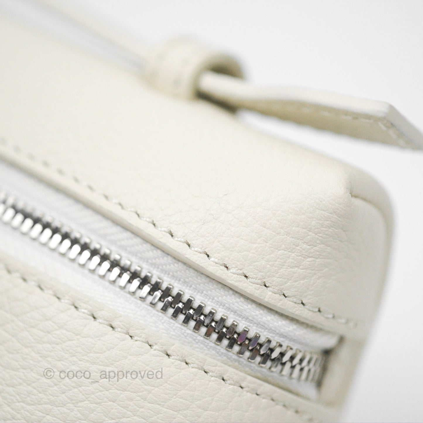Loro Piana Extra Pocket L19 White Grained Calfskin