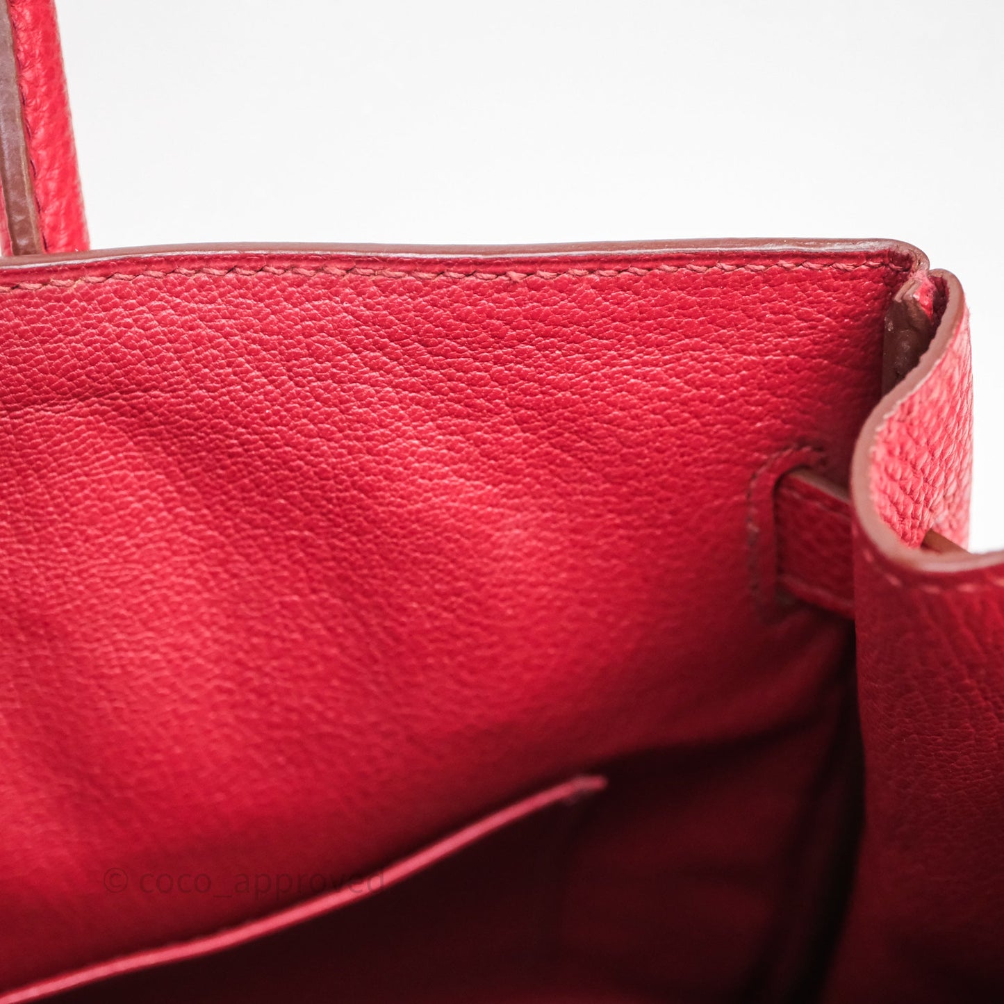 Hermès Birkin 30 Rouge Togo Palladium Hardware