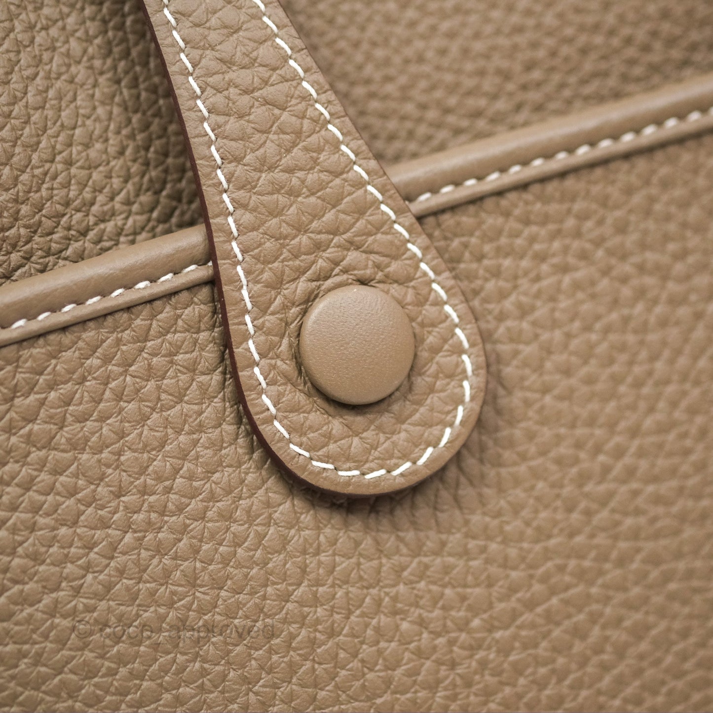 Hermes Evelyne III 29 Etoupe 18 Taurillon Clemence Palladium Hardware