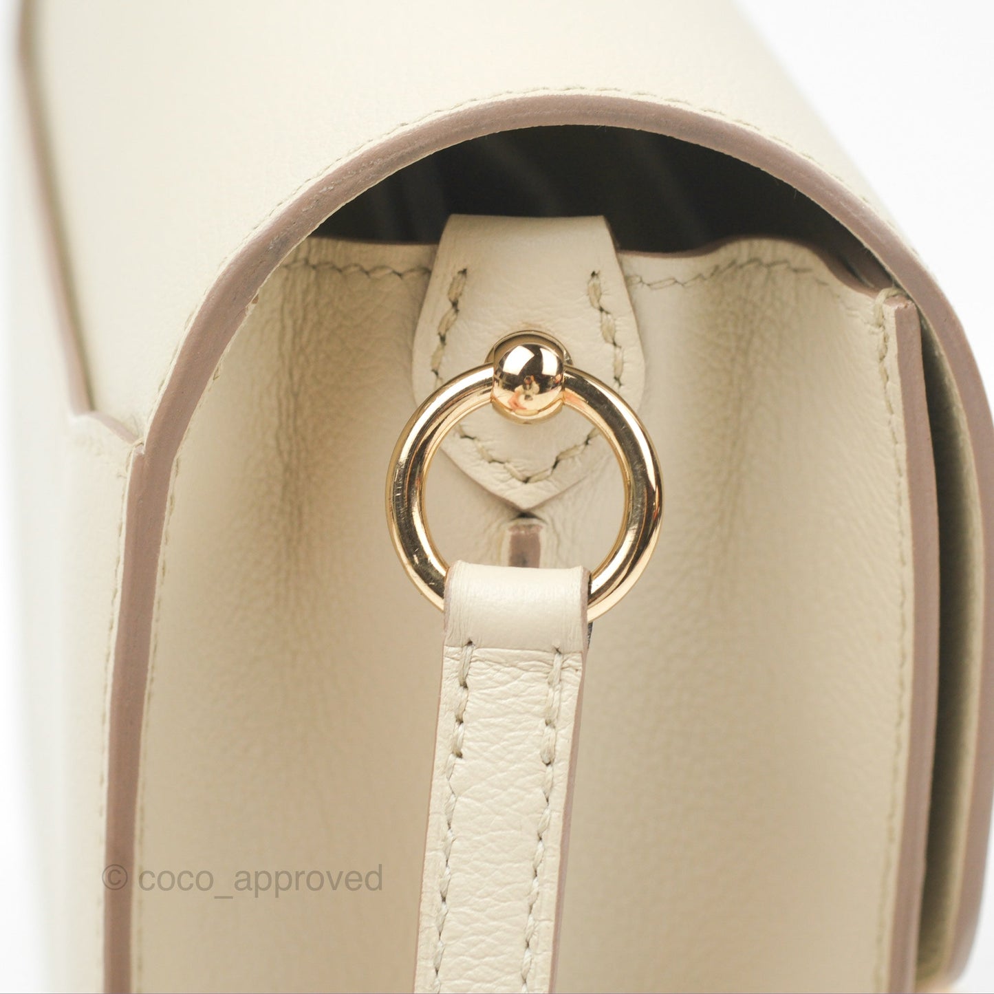 Hermès Roulis Mini 18 Beton Evercolor Permabrass Hardware