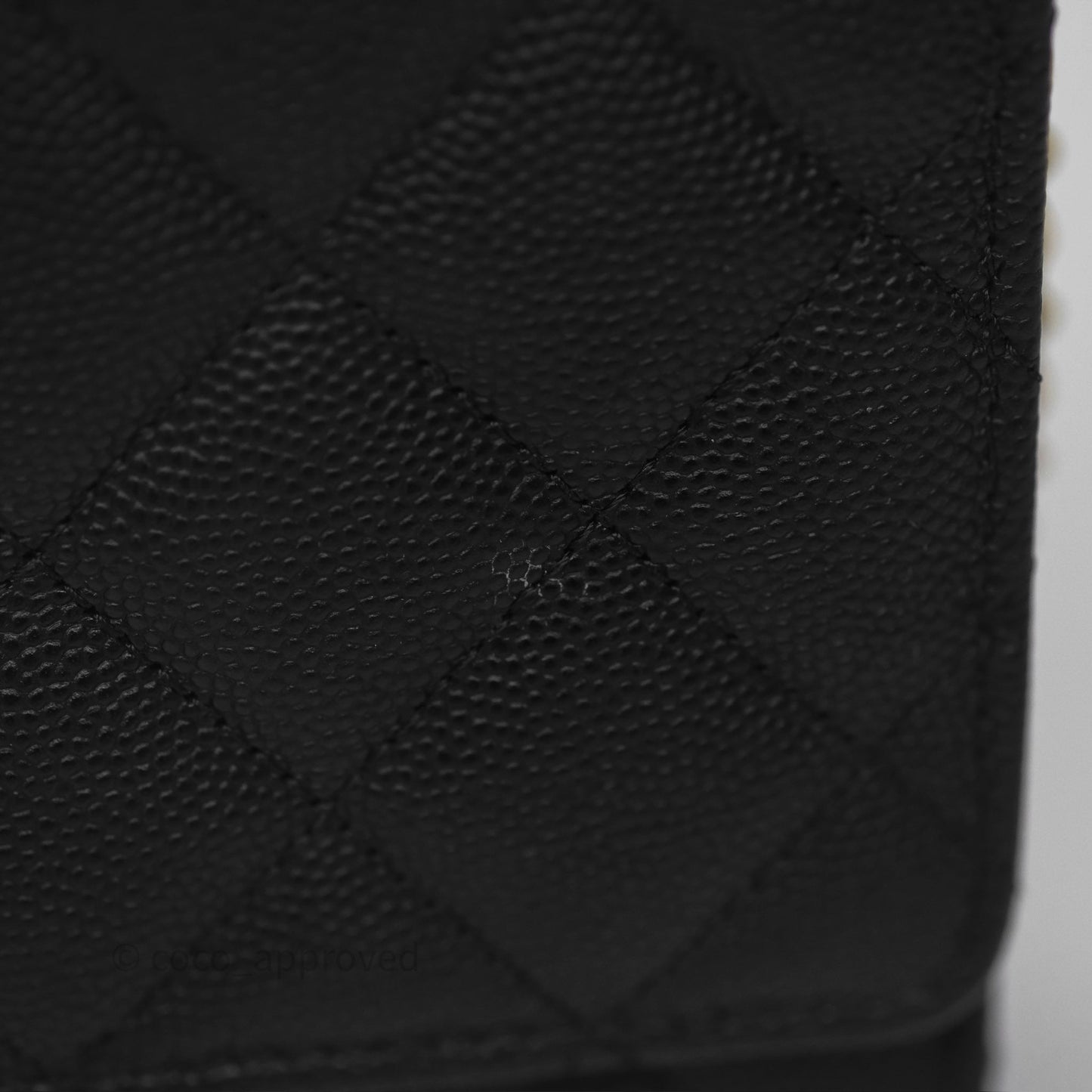 Chanel Wallet On Chain WOC Black Caviar Gold Hardware 23C
