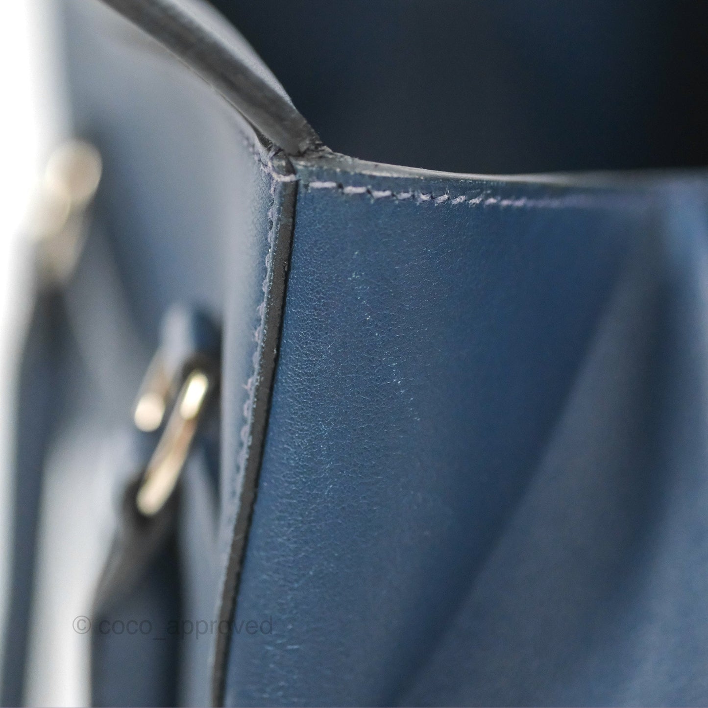 Hermès ToolBox 20 Navy Swift Palladium Hardware