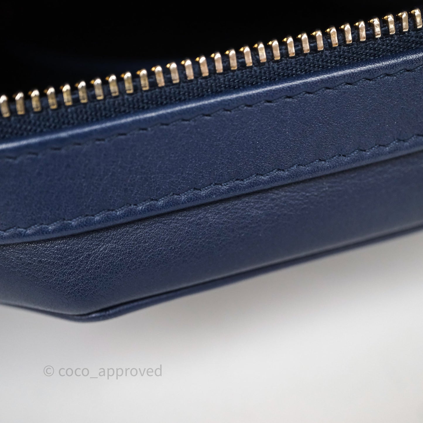 Chanel CC Octagon Camera Case Lambskin Navy Gold Hardware