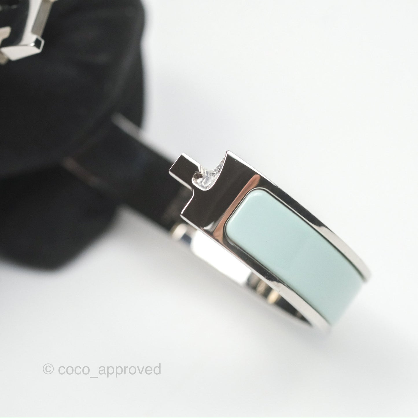 Hermès Clic H Bracelet Mint Palladium Hardware PM