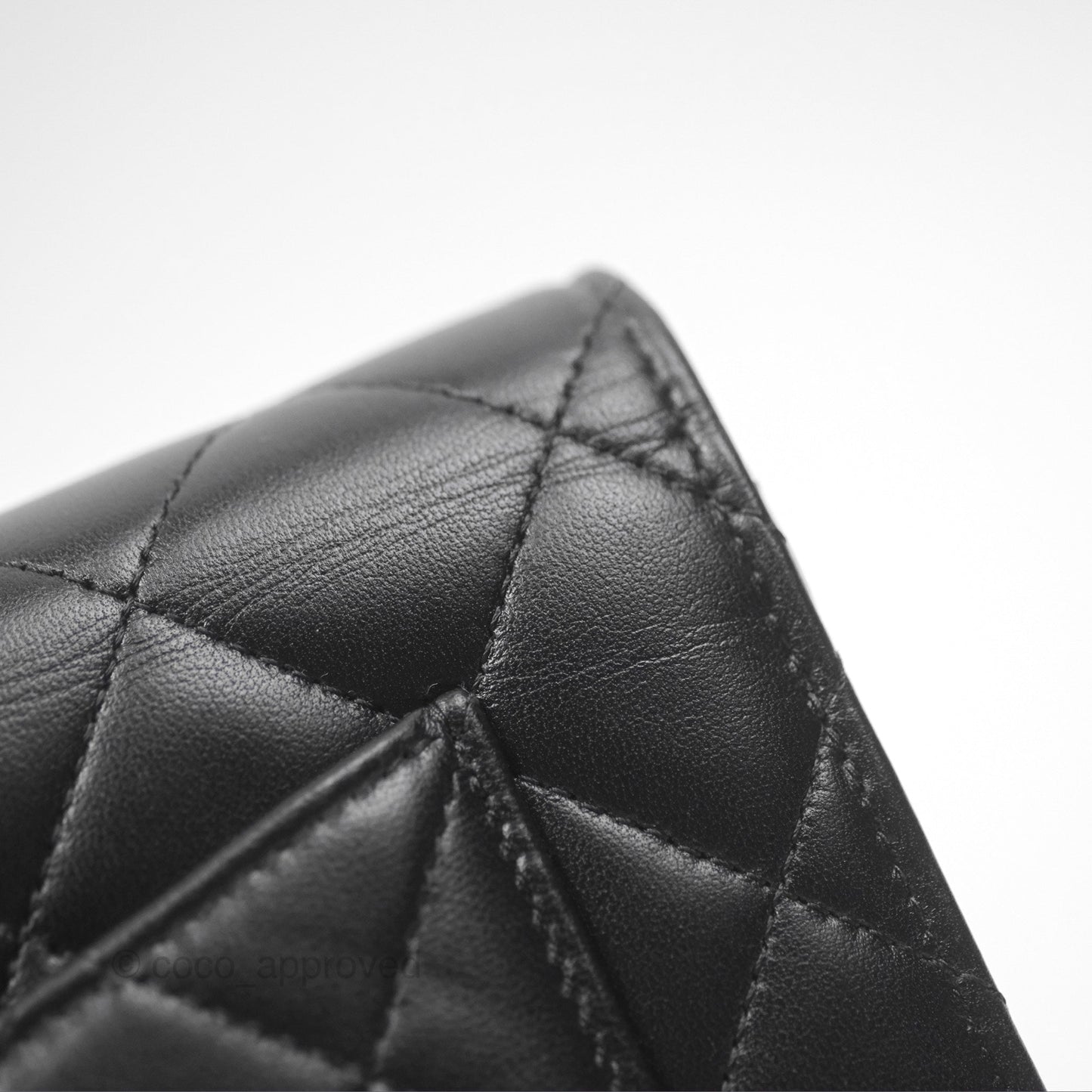 Chanel Quilted Classic WOC Black Lambskin Gold Hardware
