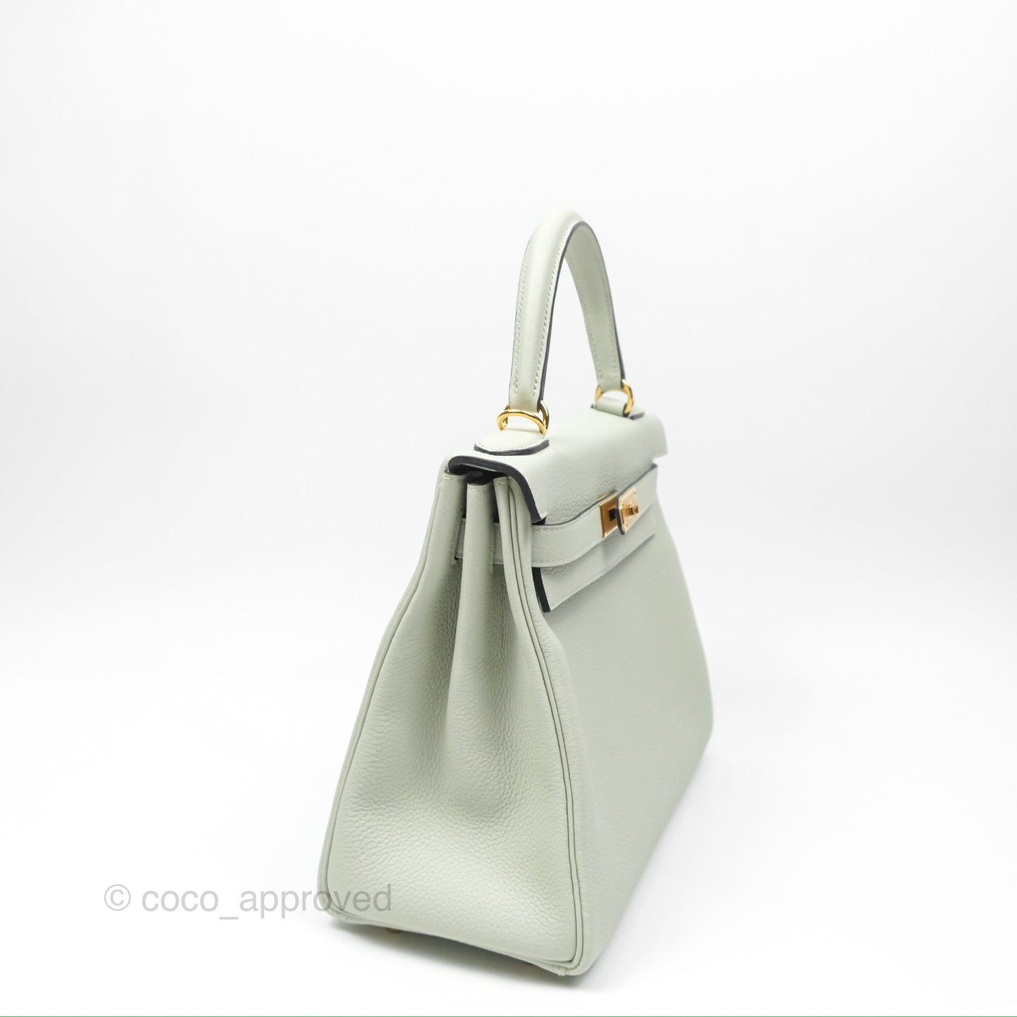 Hermès Kelly II 28 Retourne Togo Gris Neve Gold Hardware