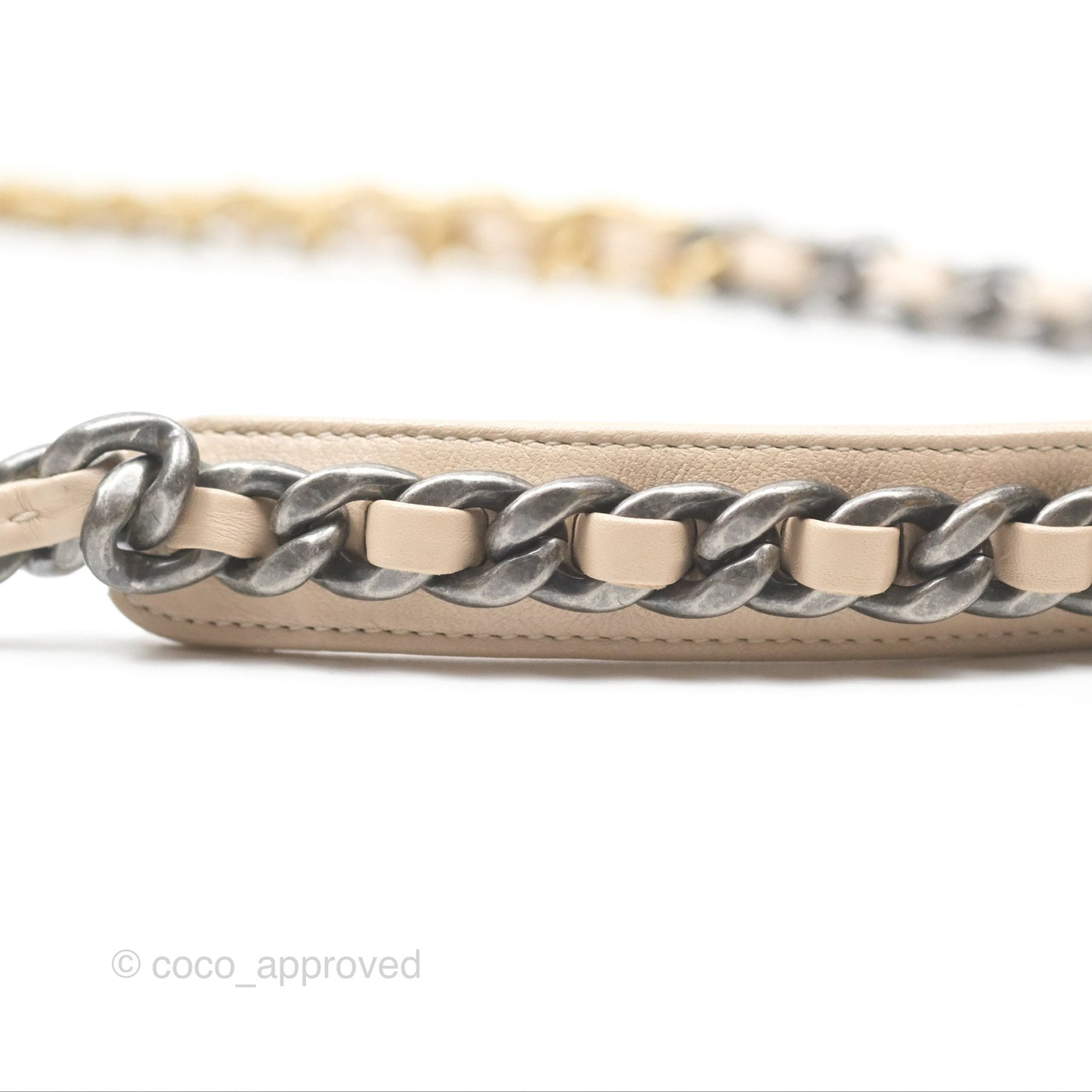 Chanel 19 Small Beige Mixed Hardware