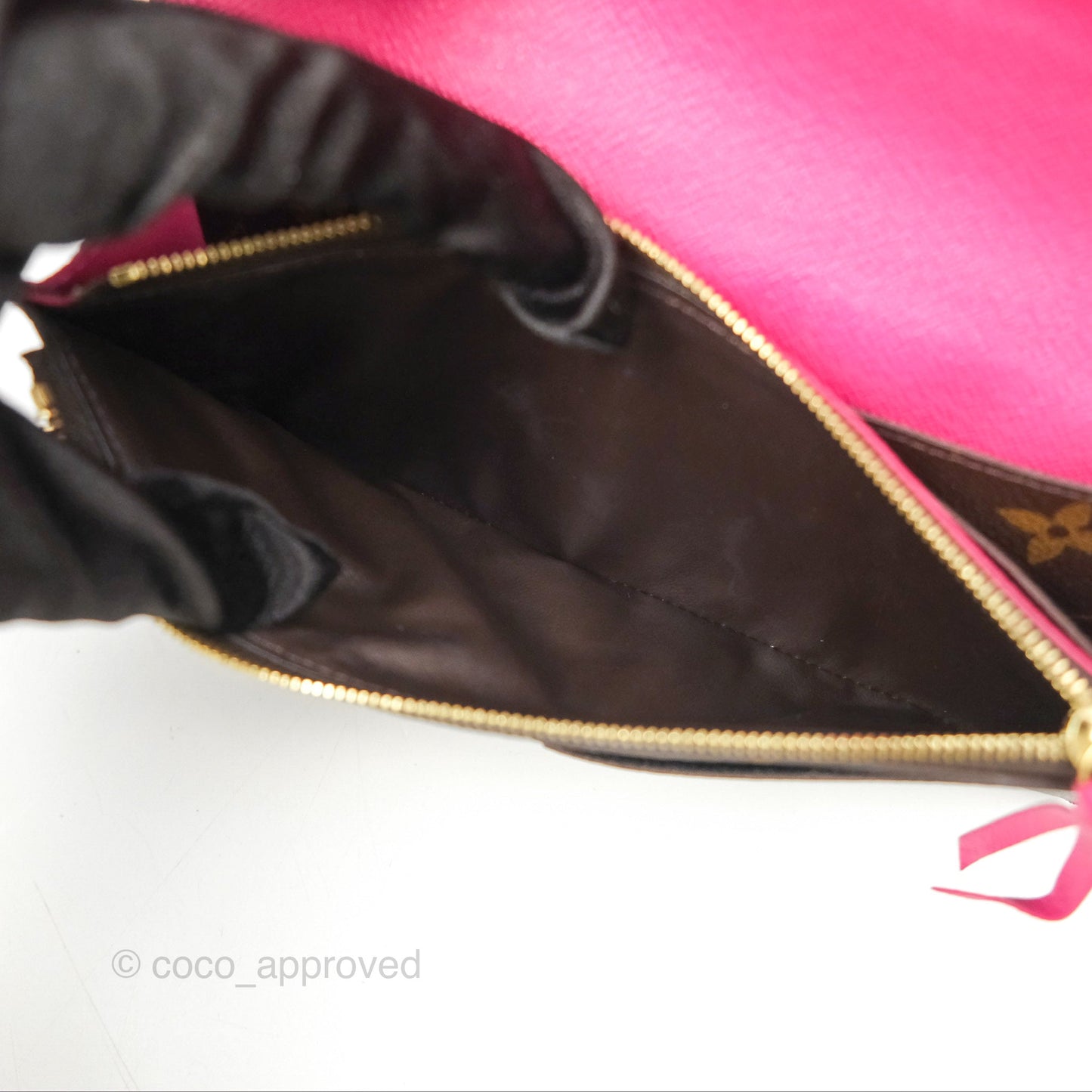 Louis Vuitton Emilie Wallet Monogram Canvas Fuchsia Pink