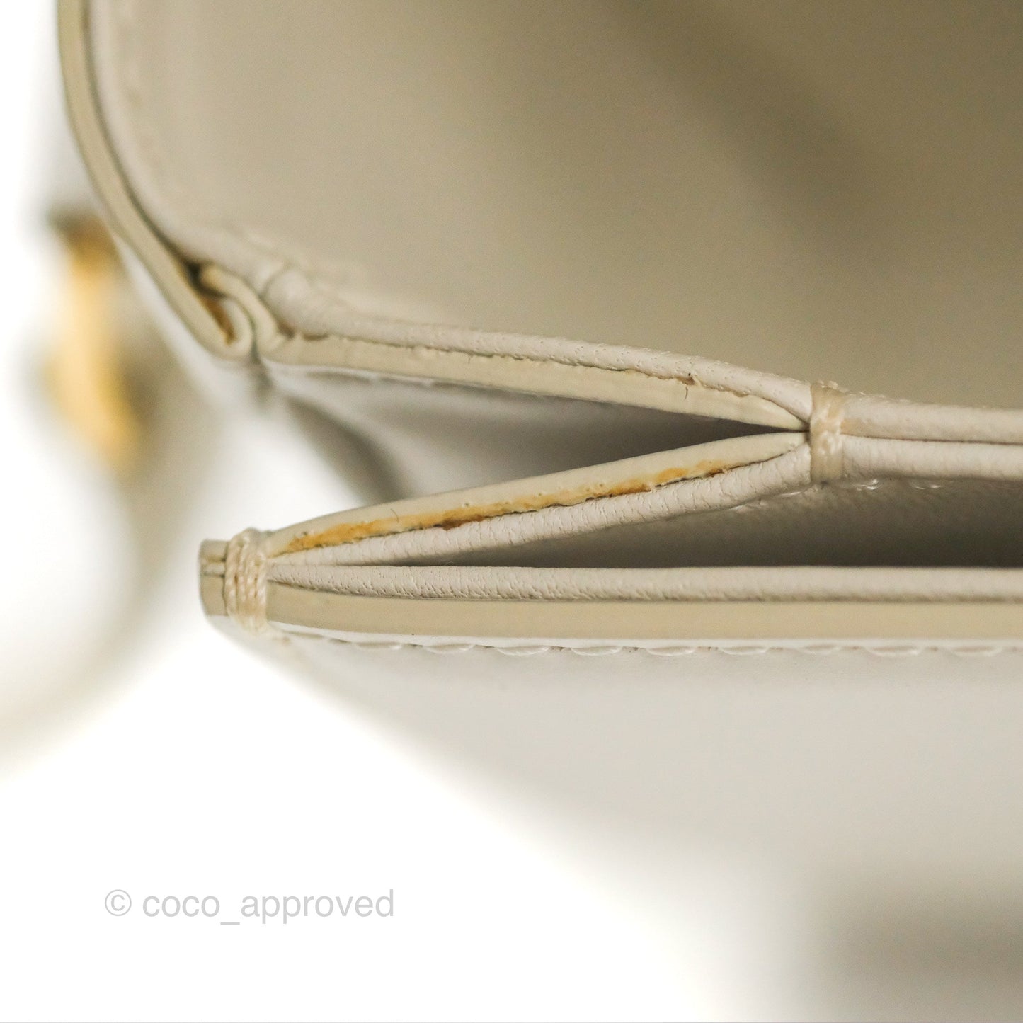 Celine Teen Triomphe Bag Shiny Calfskin White