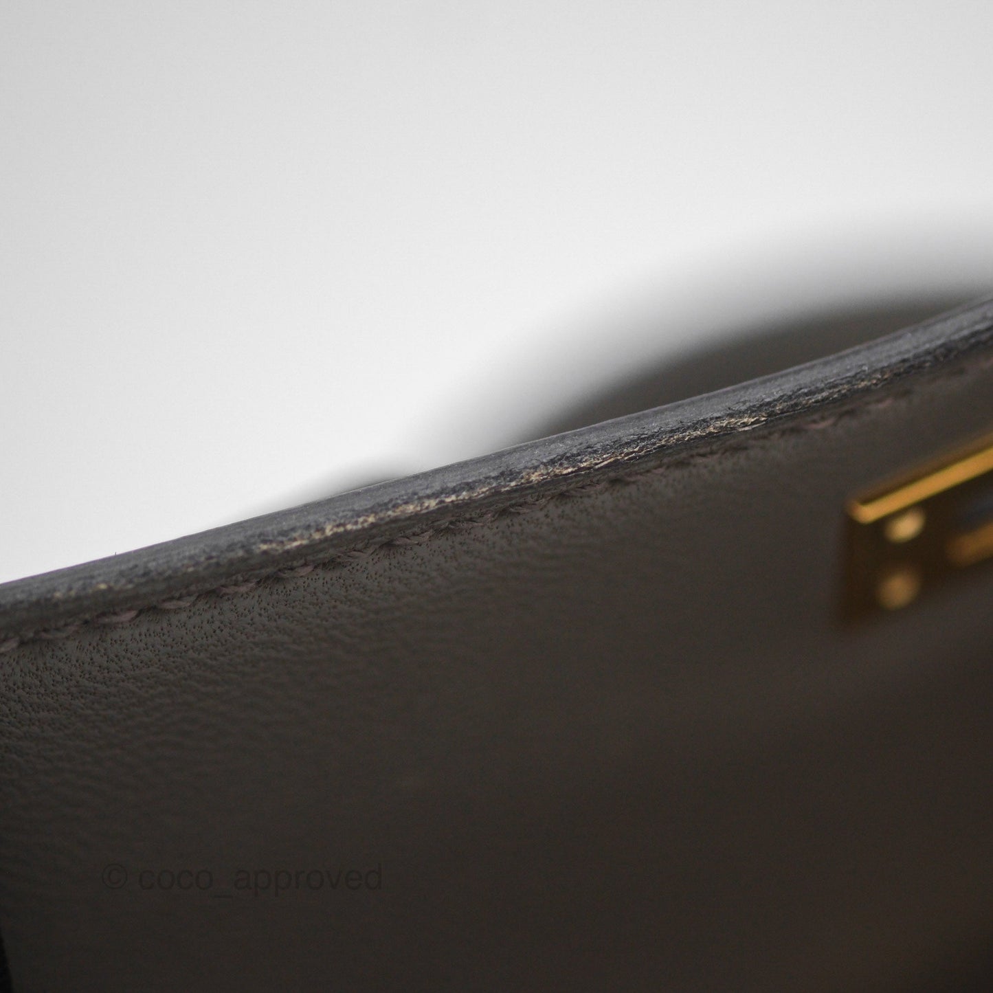 Hermès Mini Kelly II Gris Meyer 0L Epsom Gold Hardware