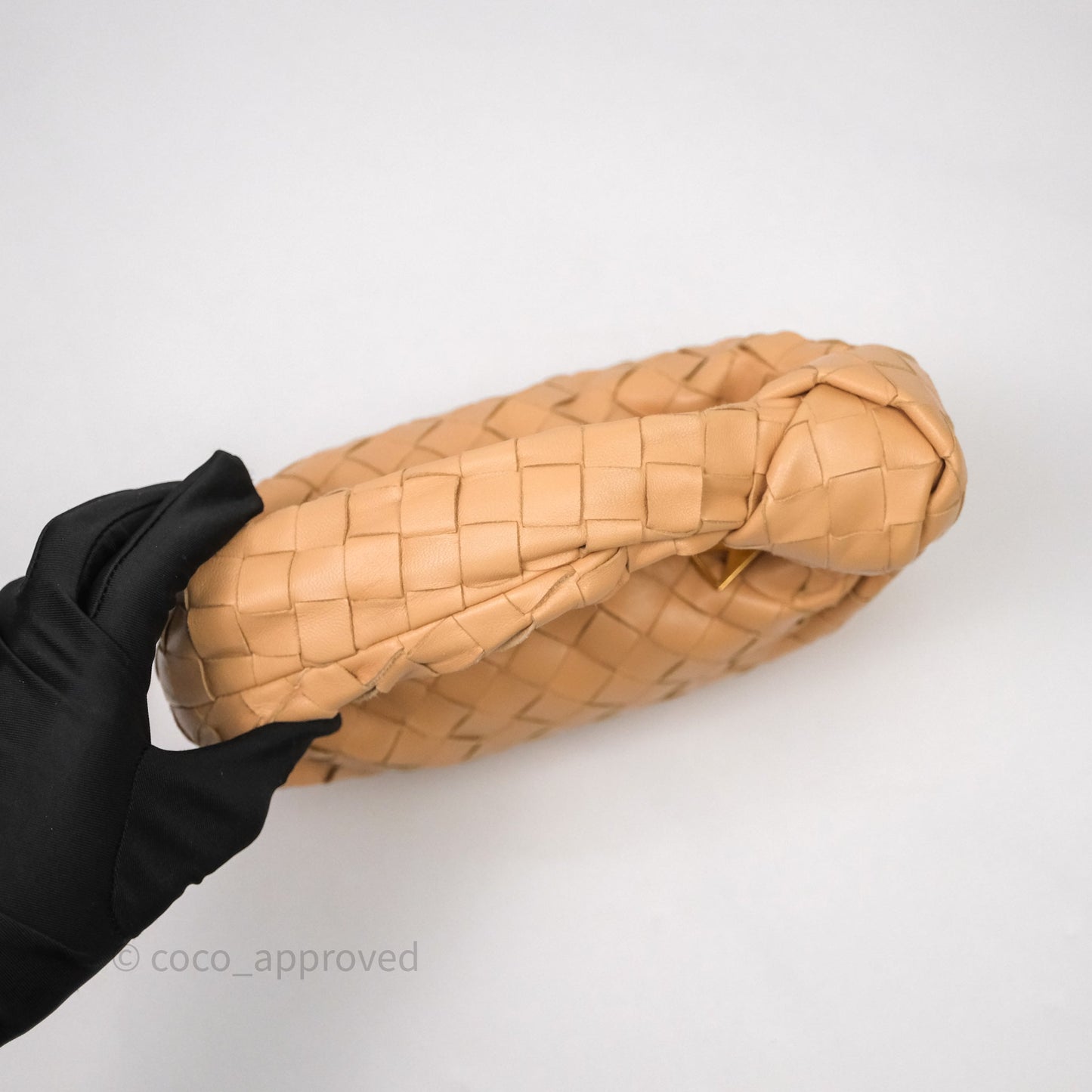 Bottega Veneta Mini Jodie Bag Intrecciato Beige Lambskin