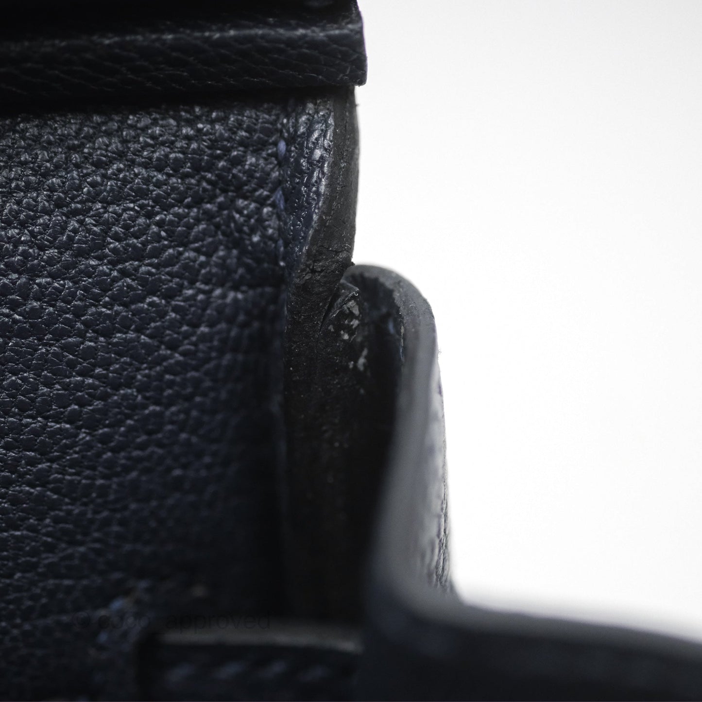 Hermès Birkin 25 Retourne Bleu Nuit 2Z Togo Gold Hardware