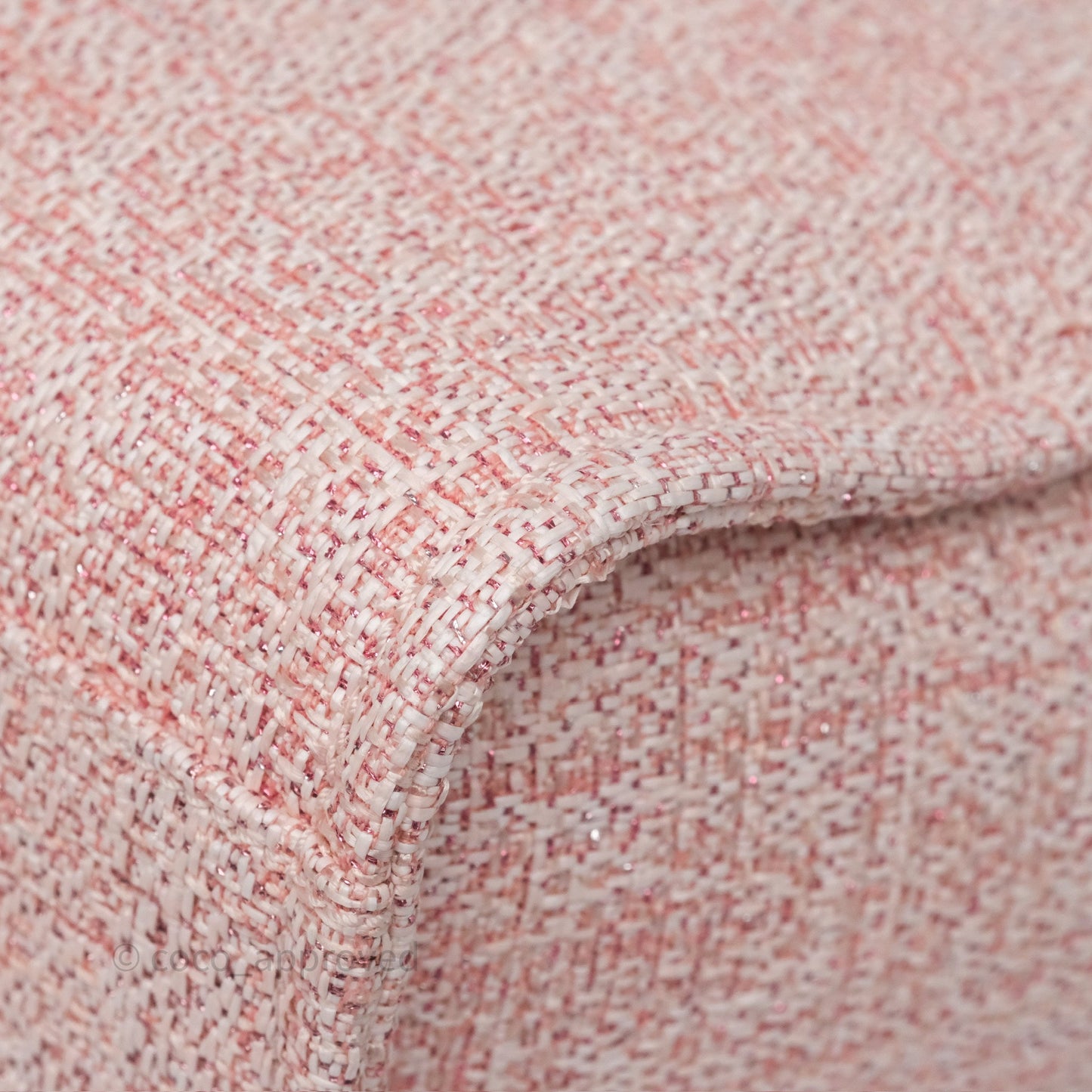 Chanel Medium Deauville Pink Glitter Raffia Gold Hardware