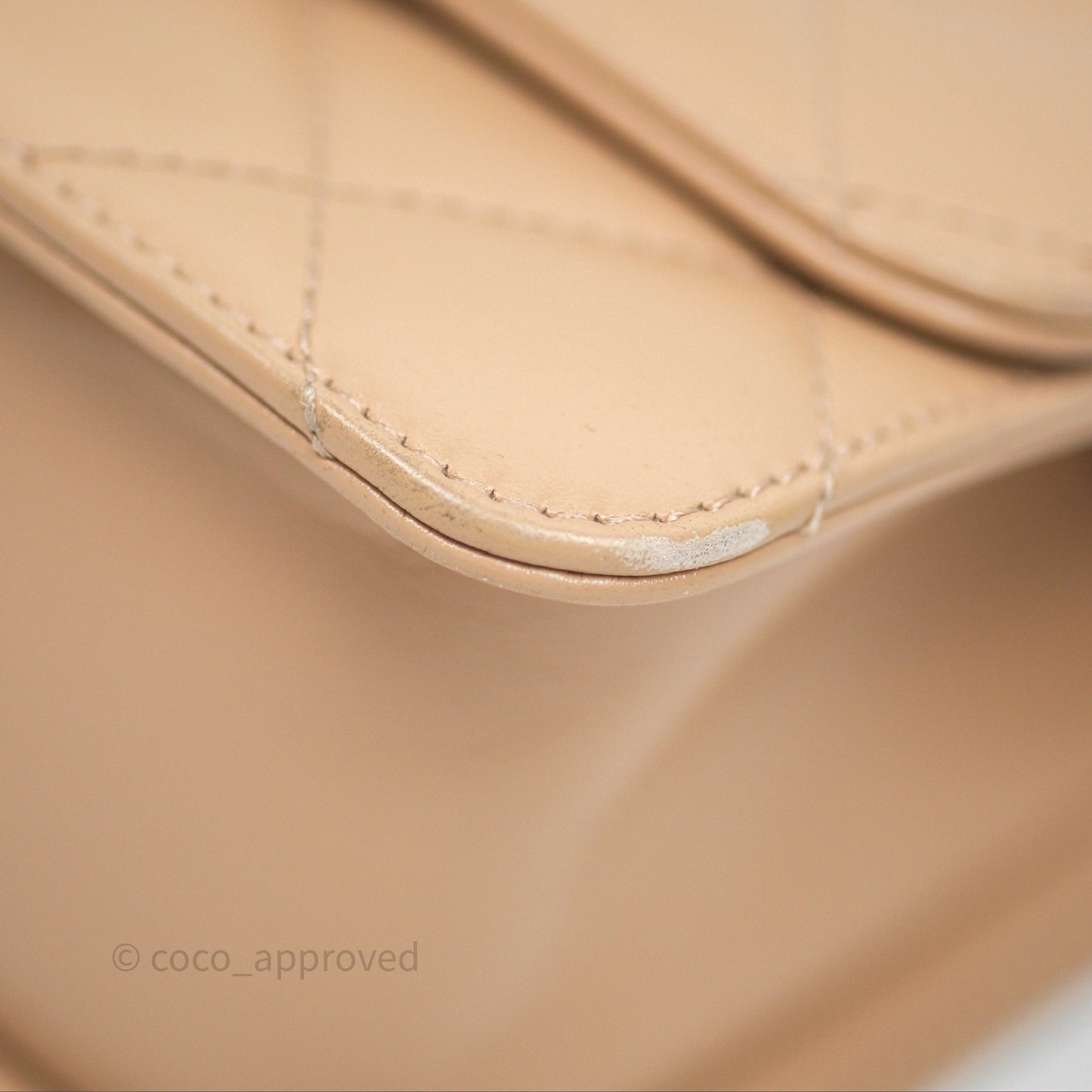 Chanel Quilted Mini Perfect Fit Adjustable Beige Calfskin Gold Hardware