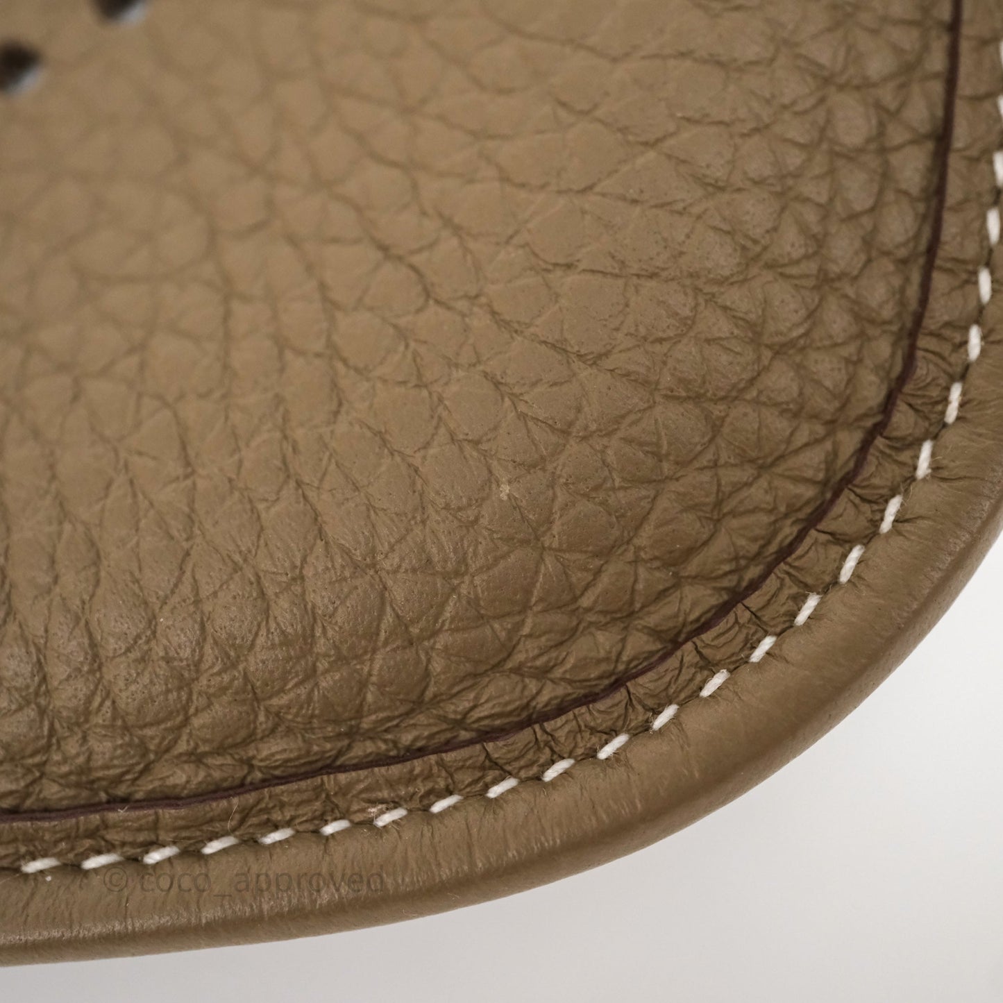Hermès Mini Evelyne 16 Etoupe 18 Clemence Palladium Hardware