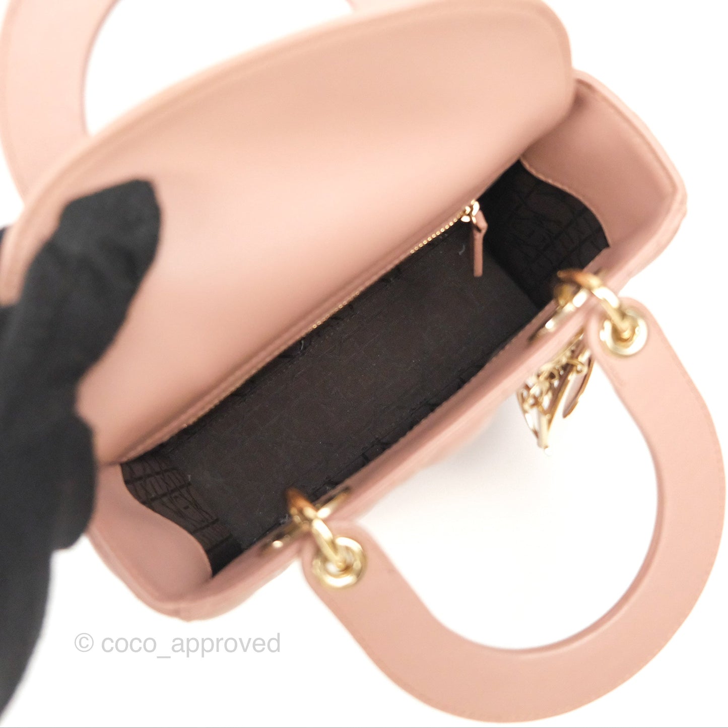 Christian Dior Lambskin My ABCDior Lady Dior Fard Gold Hardware