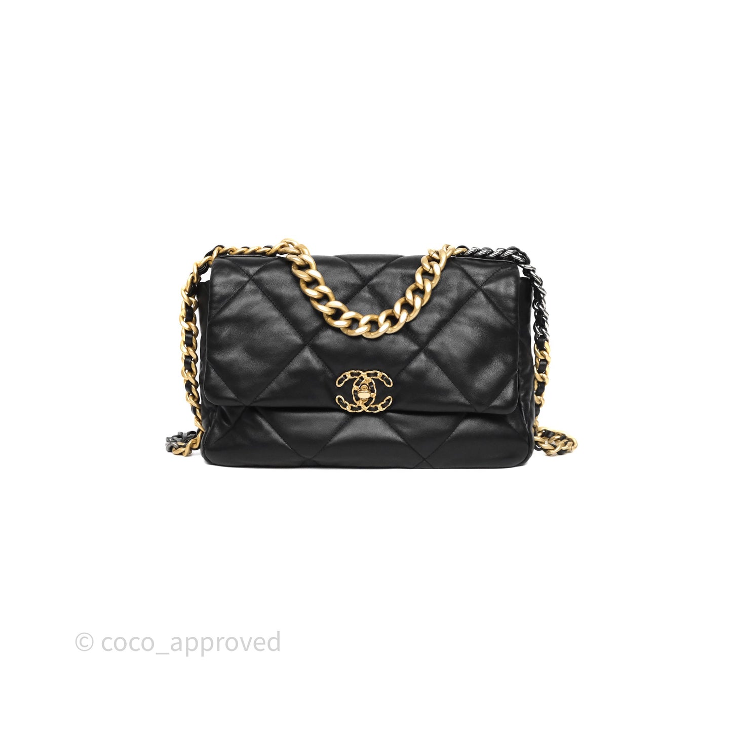 Chanel 19 Medium Black Mixed Hardware
