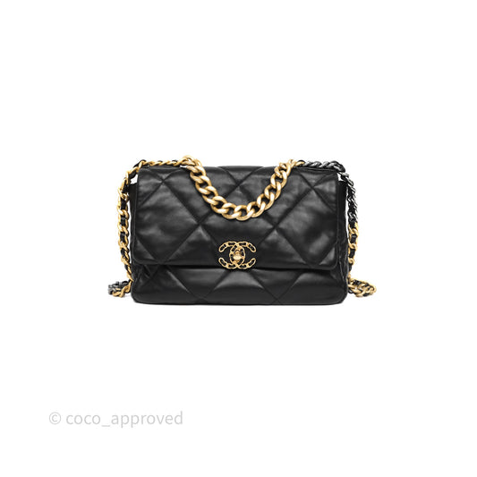 Chanel 19 Medium Black Mixed Hardware