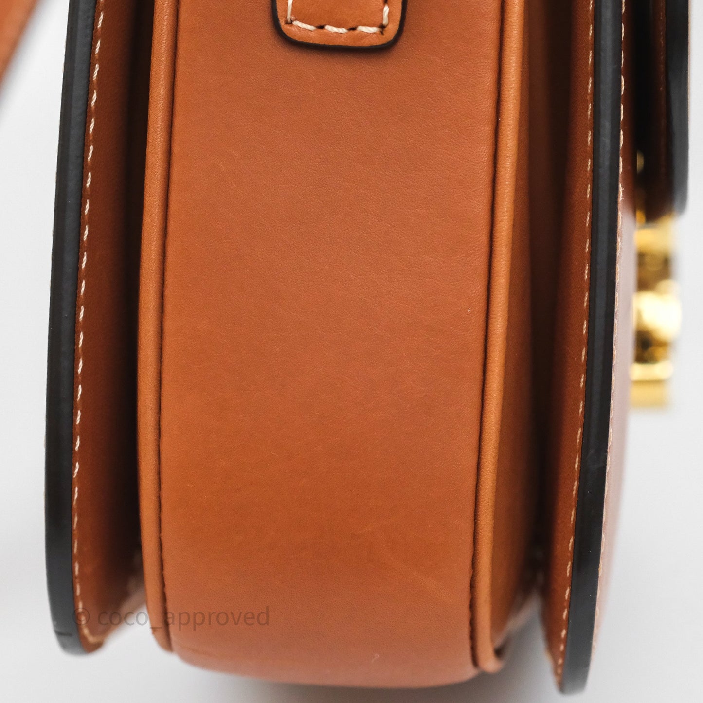 Celine Medium Triomphe Bag Tan Natural Calfskin