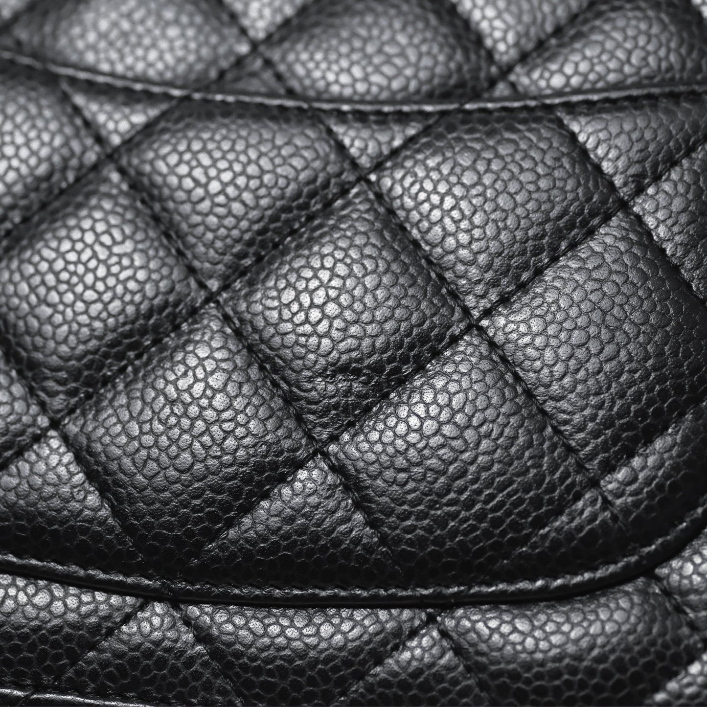Chanel Quilted WOC Black Caviar Silver Hardware