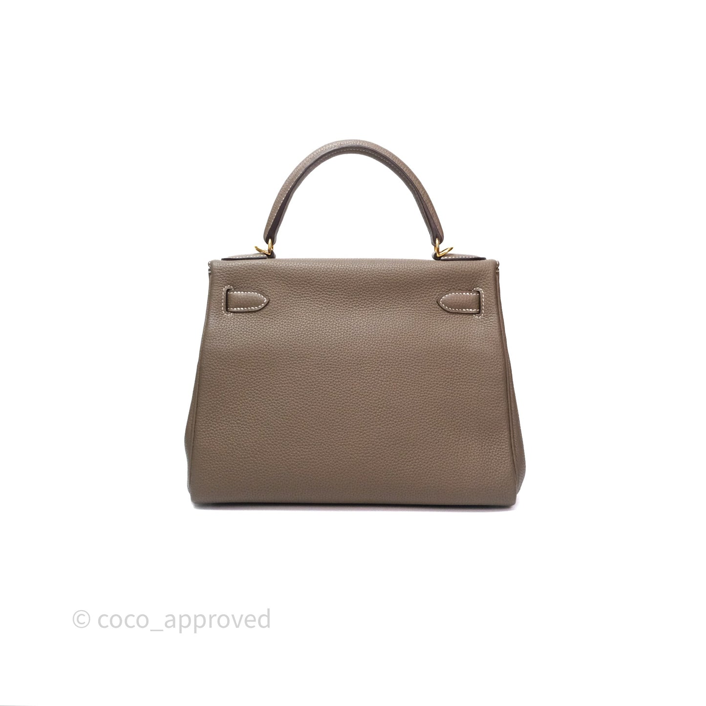 Hermès Kelly II 28 Retourne Etoupe 18 Togo Gold Hardware