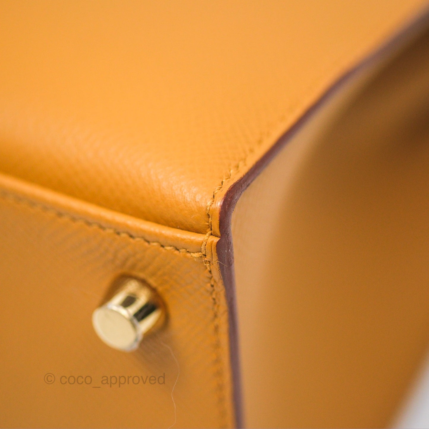 Hermès Sellier Kelly 25 Sesame 2S Epsom Gold Hardware