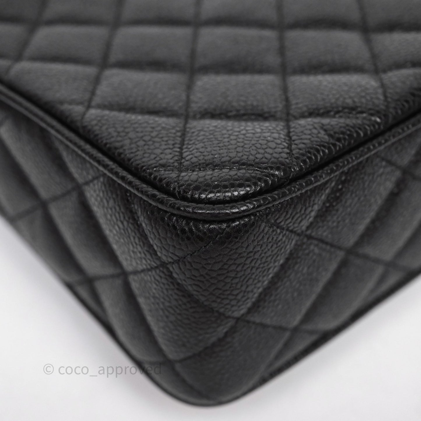 Chanel Vintage Camera Bag Coco Crush Black Caviar Gold Hardware
