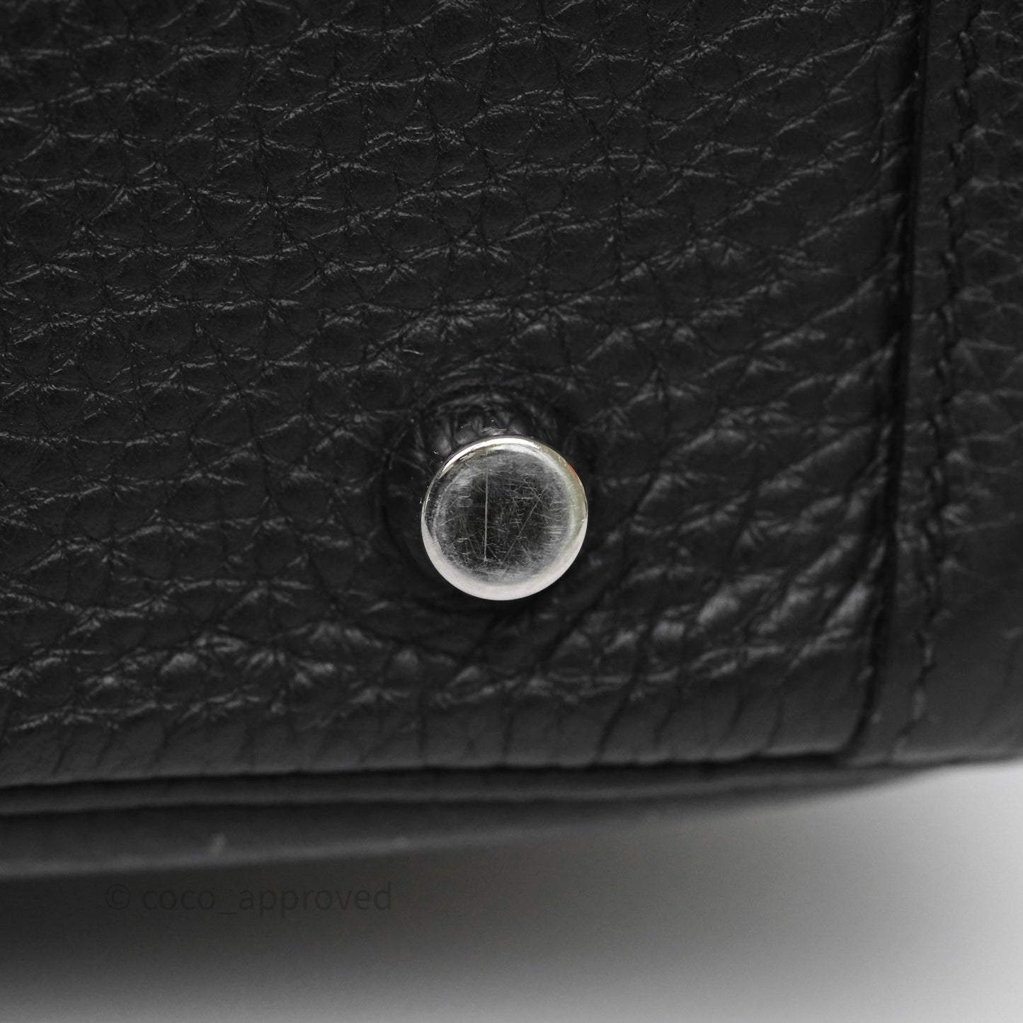 Hermès Lindy 30 Black Clemence Palladium Hardware