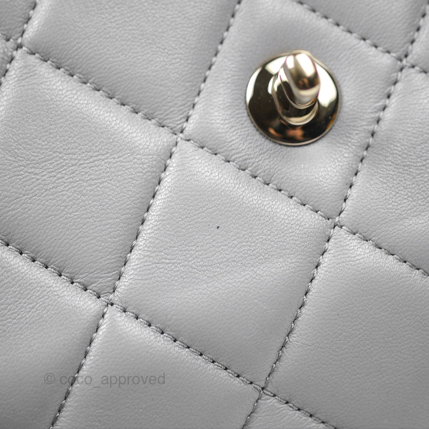 Chanel Small Trendy CC Grey Lambskin Gold Hardware