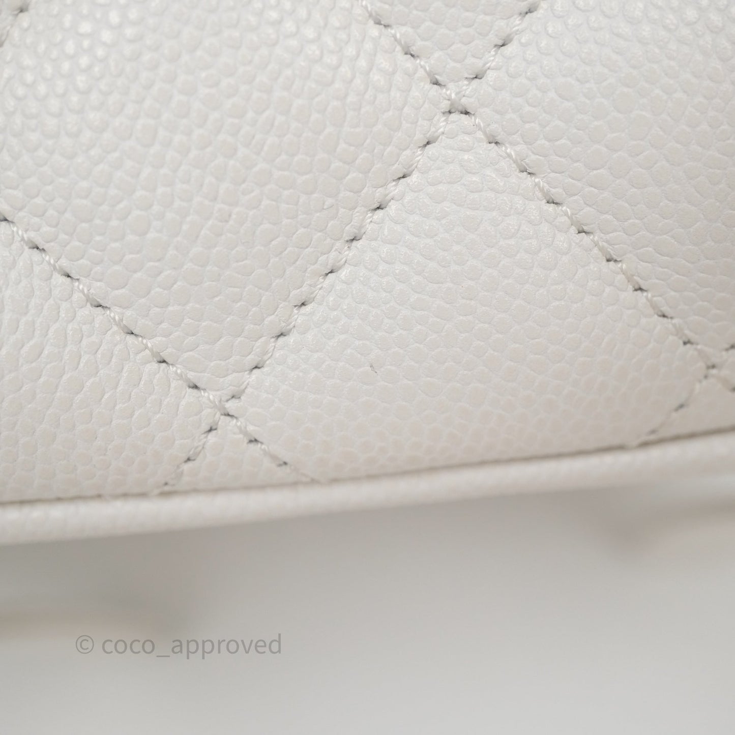 Chanel Duma Backpack White Caviar Gold Hardware 23K