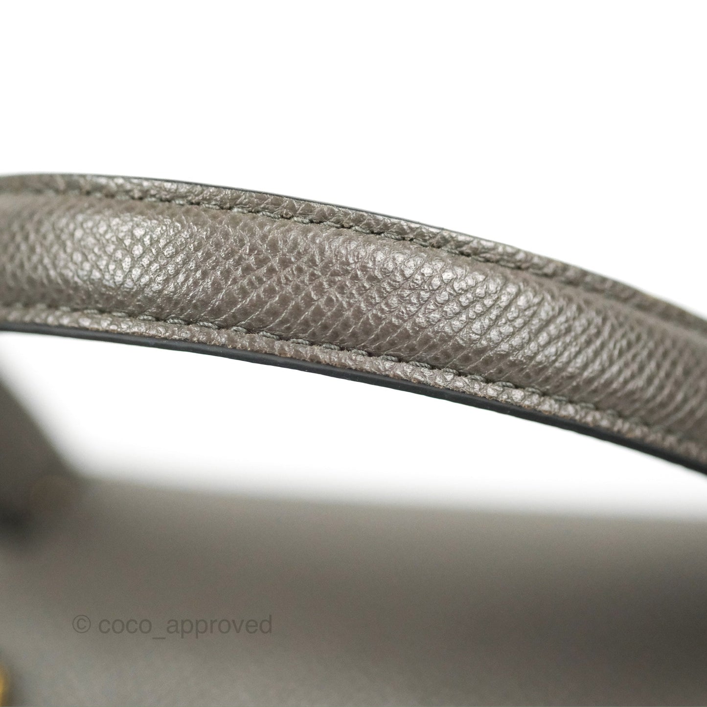 Celine Nano Belt Bag Grey Grained Calfskin Gold Hardware