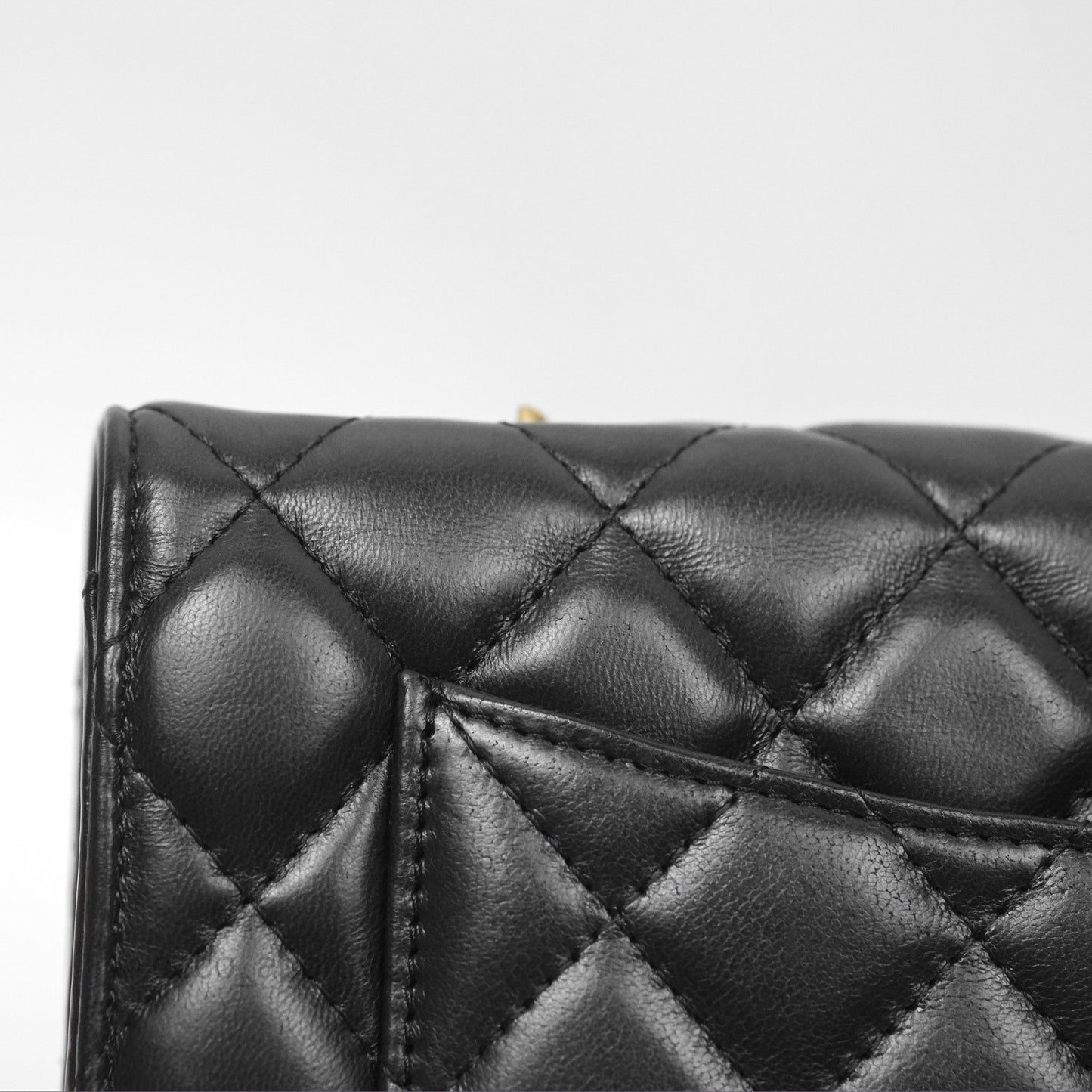 Chanel All Slide Wallet on Chain WOC Adjustable Chain Quilted Black Lambskin 22K